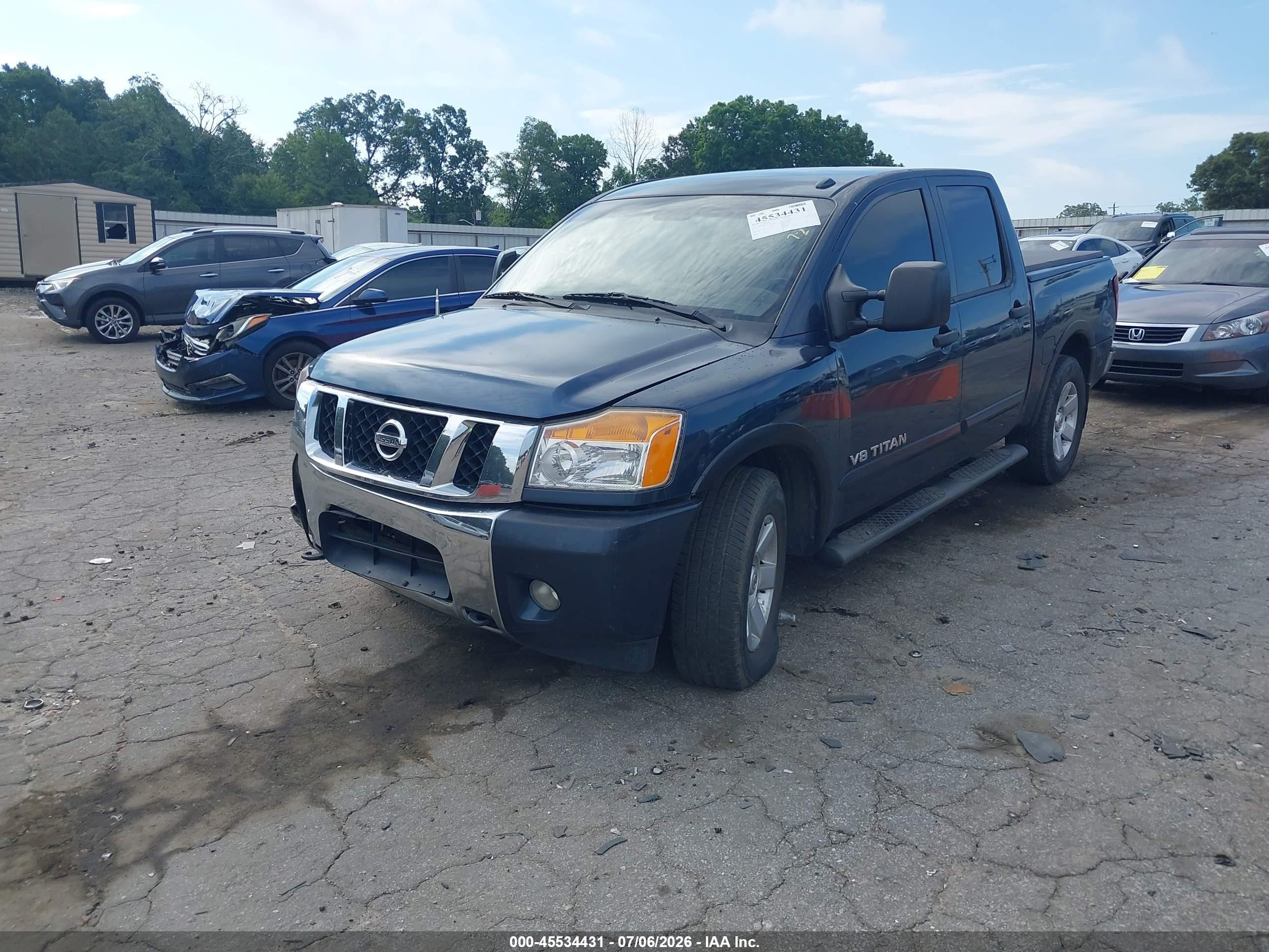 2015 Nissan Titan Sv Синий vin: 1N6BA0ED6FN513991