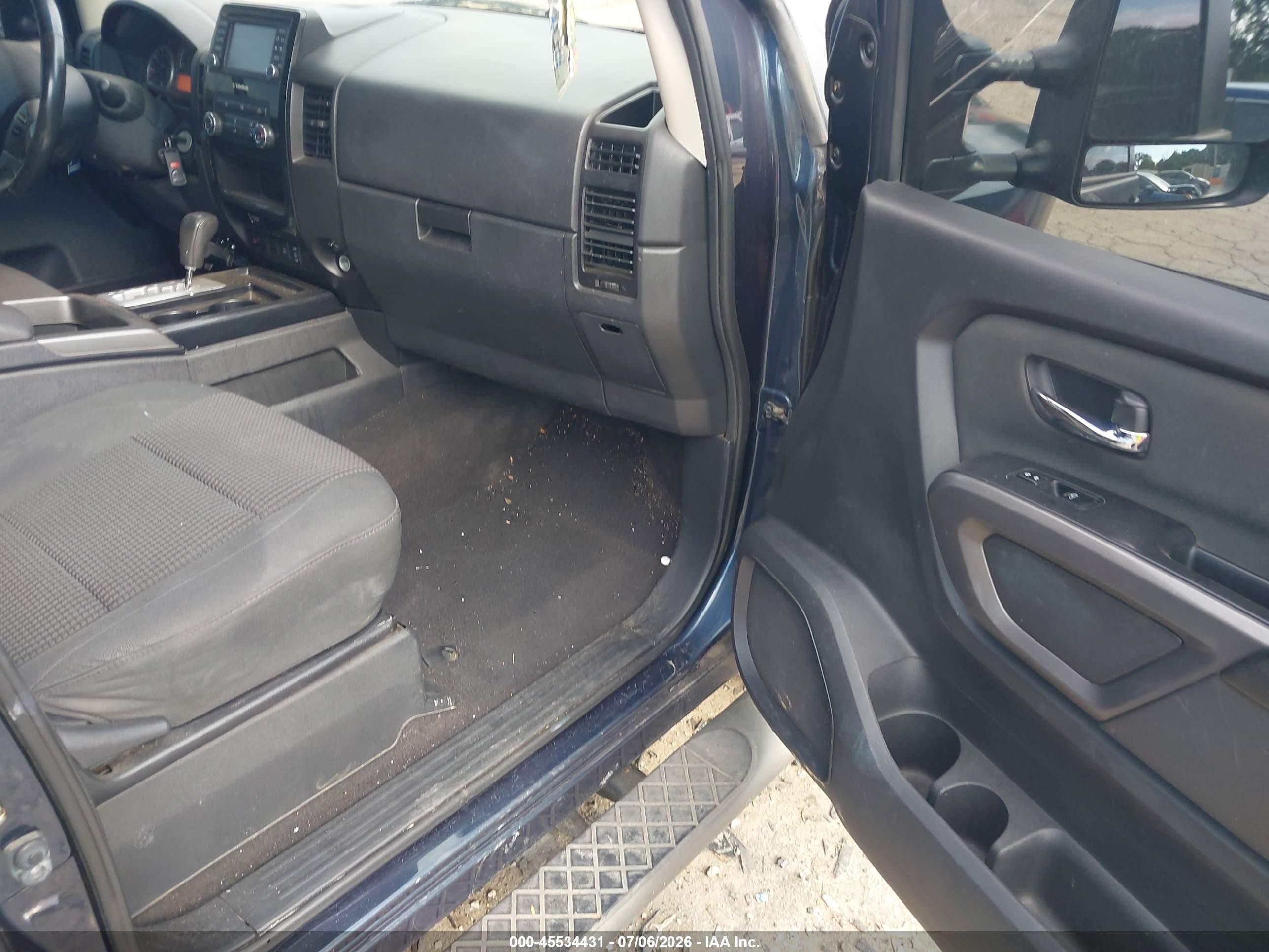 2015 Nissan Titan Sv Синий vin: 1N6BA0ED6FN513991