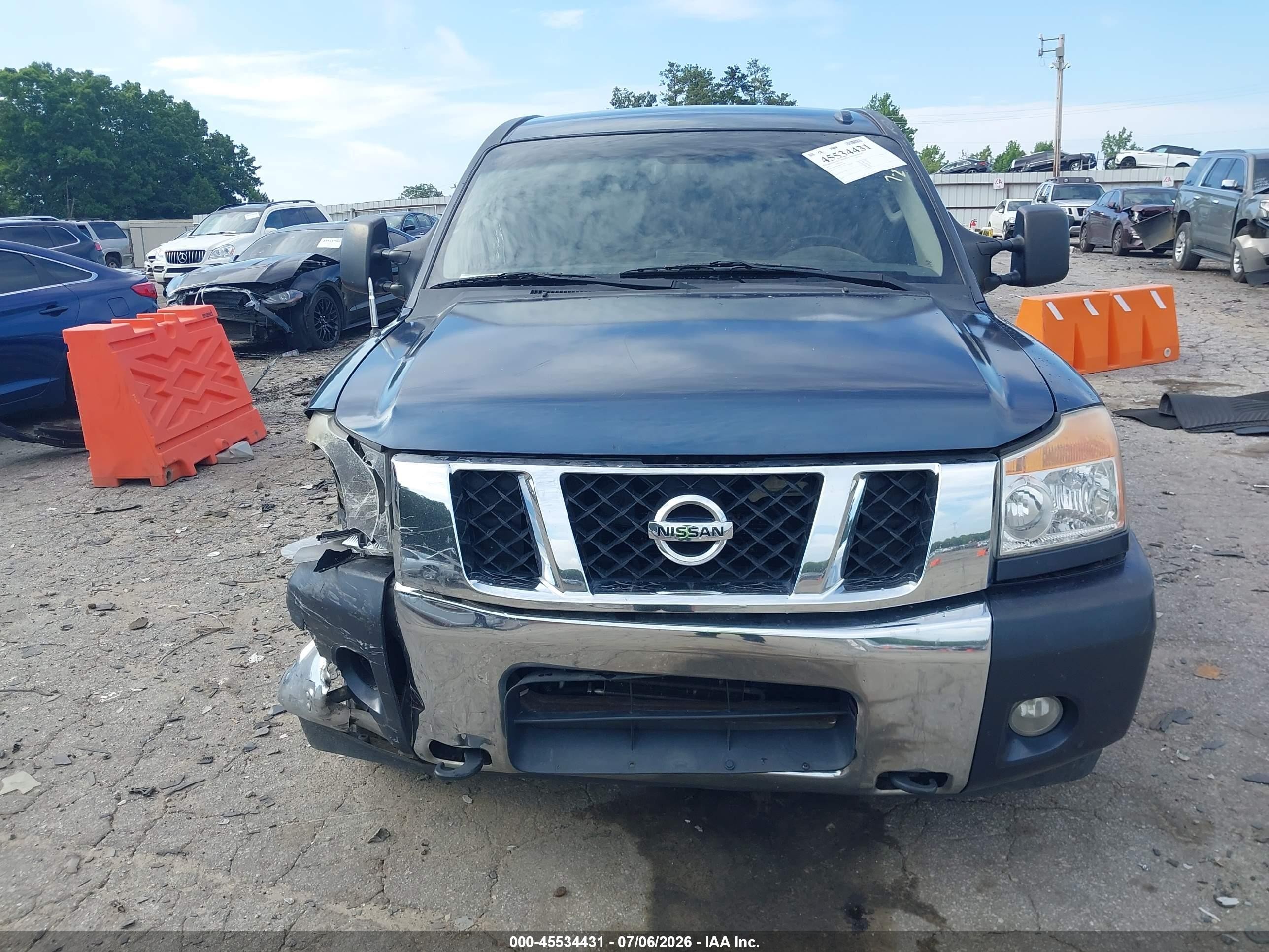 2015 Nissan Titan Sv Синий vin: 1N6BA0ED6FN513991