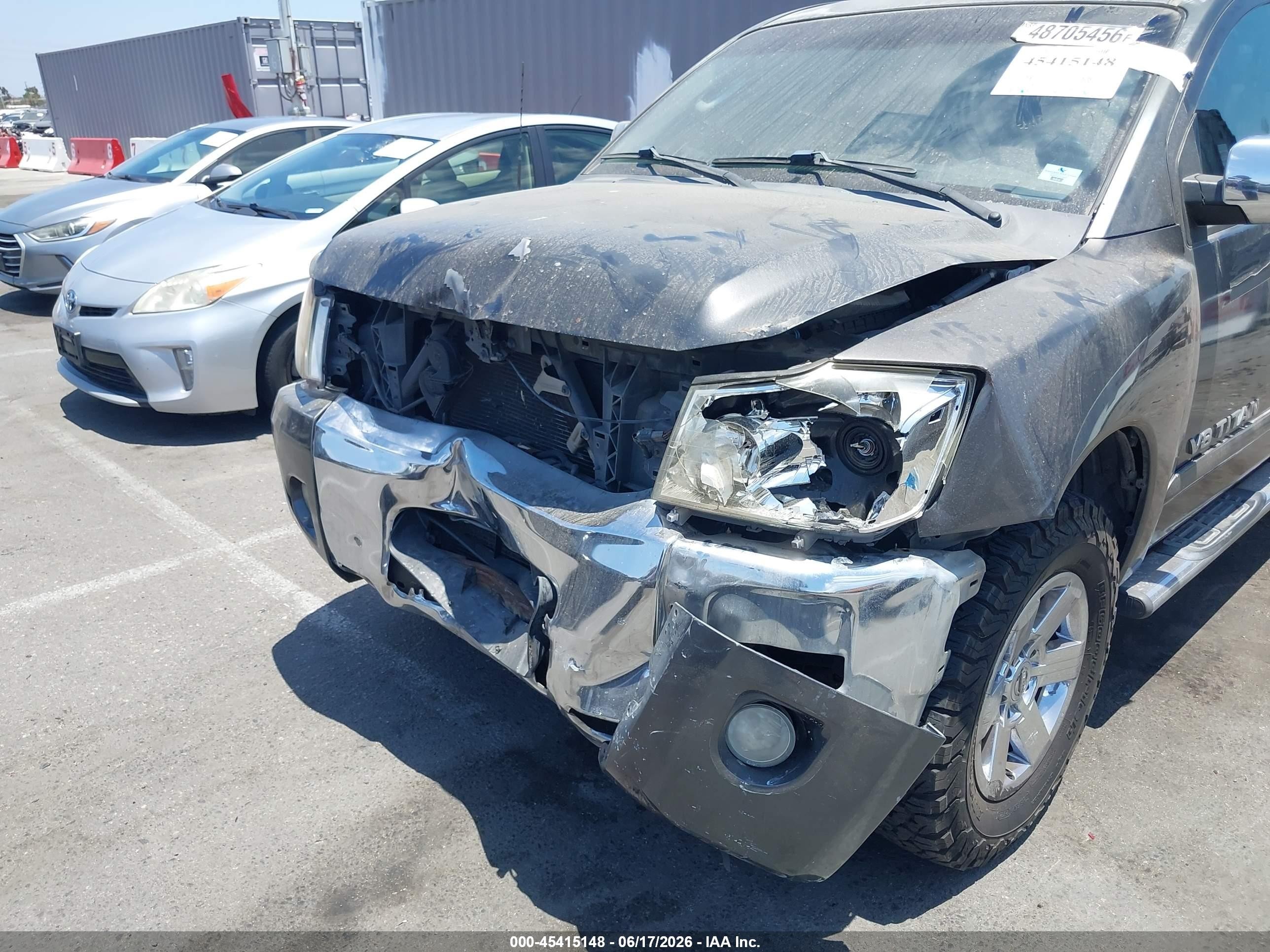 2011 Nissan Titan Sv Gray vin: 1N6BA0ED7BN307315