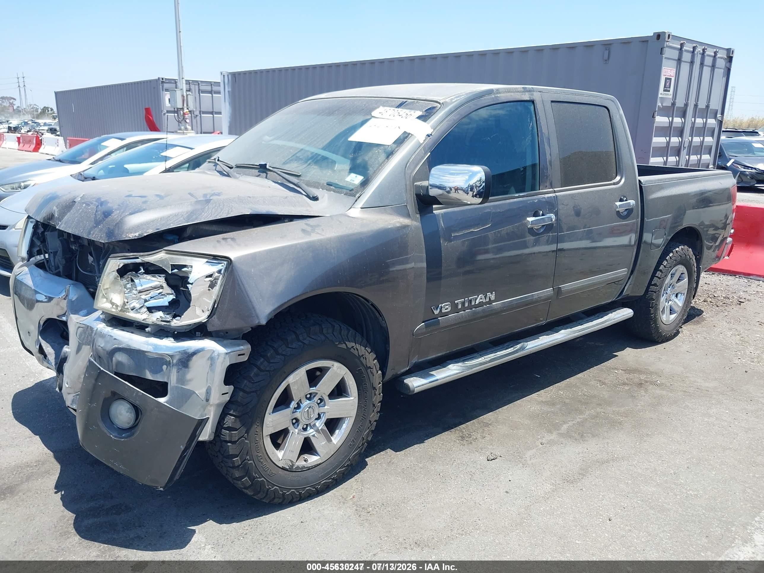 2011 Nissan Titan Sv Gray vin: 1N6BA0ED7BN307315