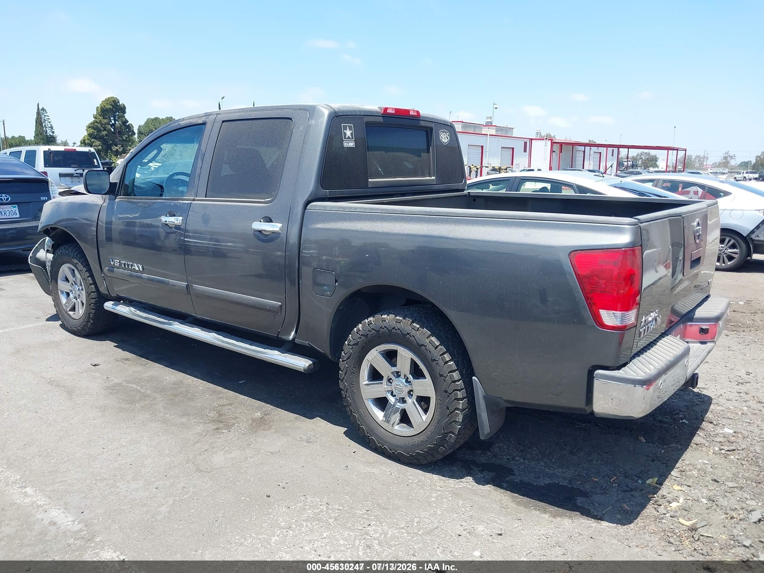 2011 Nissan Titan Sv Gray vin: 1N6BA0ED7BN307315