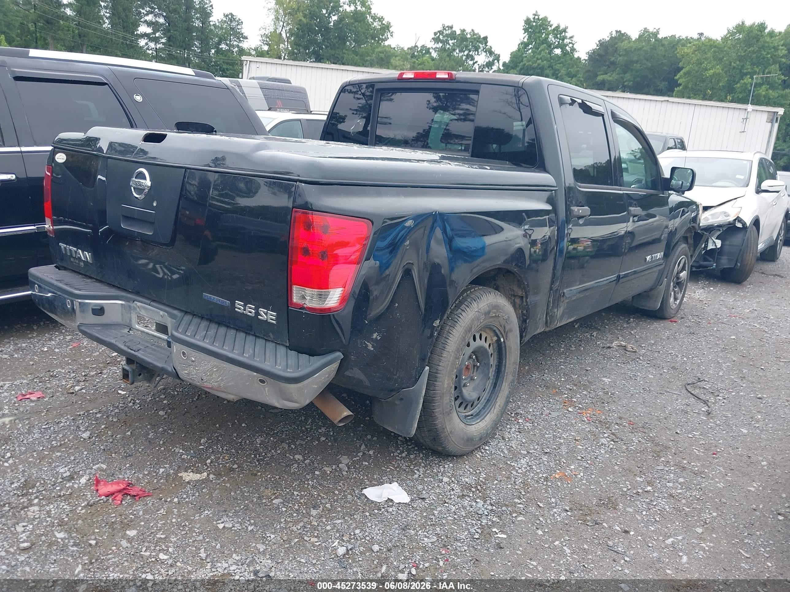 2010 Nissan Titan Se Black vin: 1N6BA0ED8AN315079
