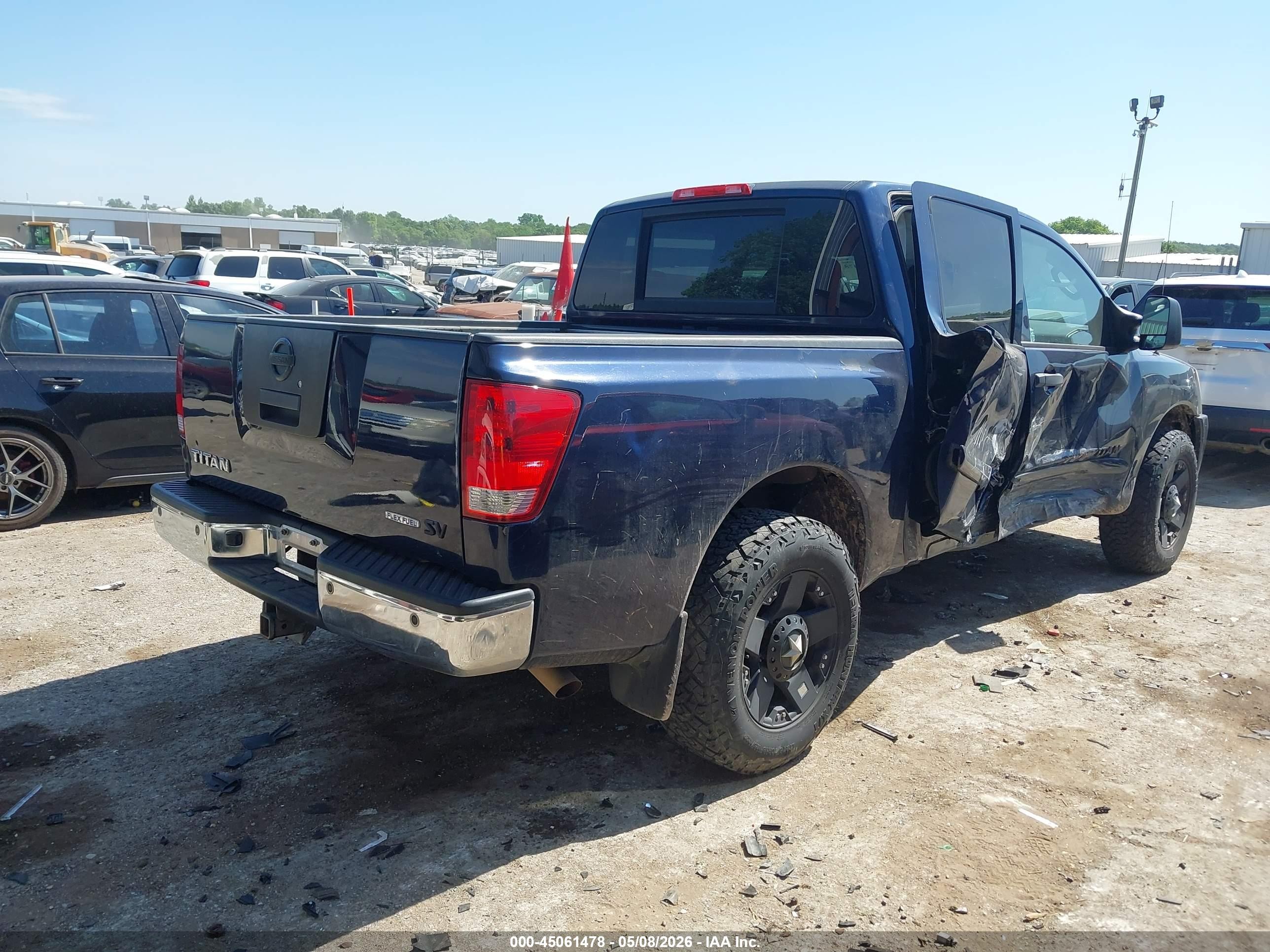 2011 Nissan Titan Sv Синий vin: 1N6BA0ED8BN314290