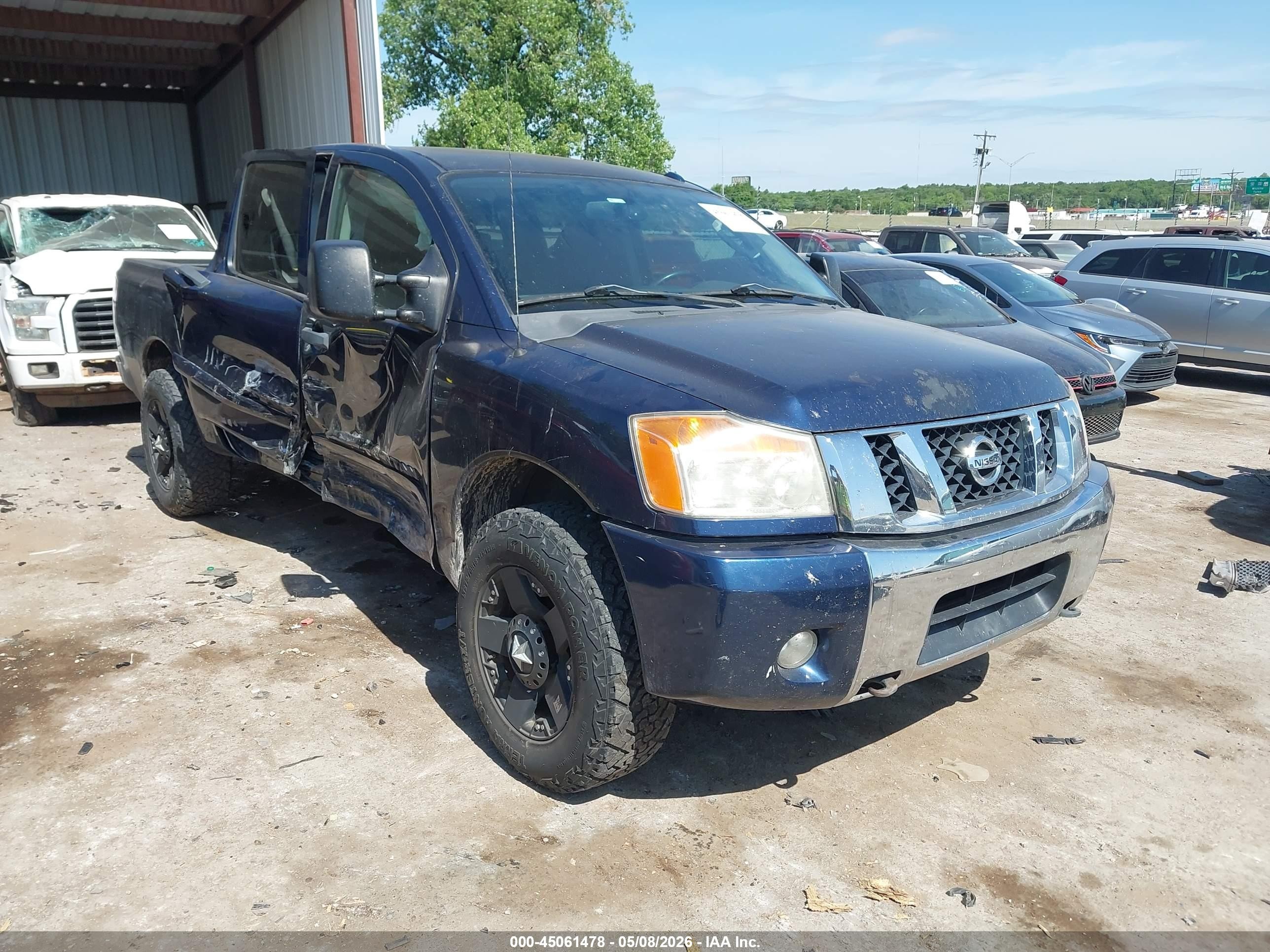 2011 Nissan Titan Sv Синий vin: 1N6BA0ED8BN314290