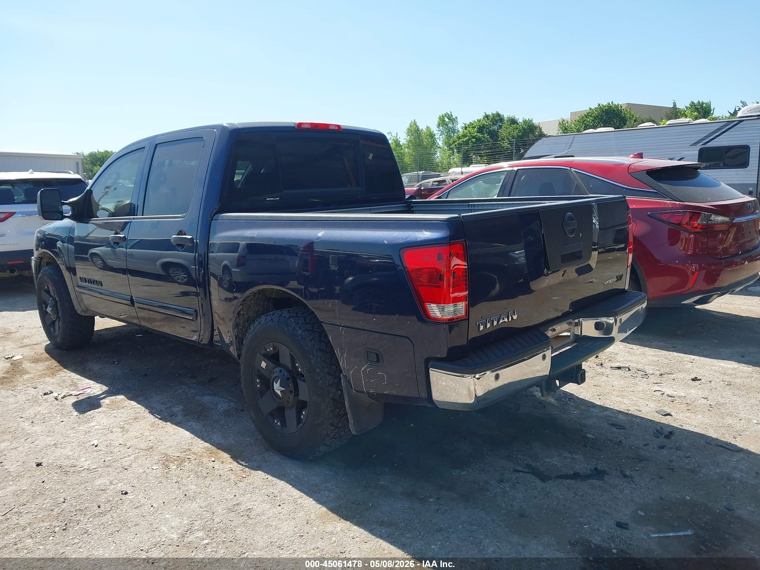 2011 Nissan Titan Sv Синий vin: 1N6BA0ED8BN314290