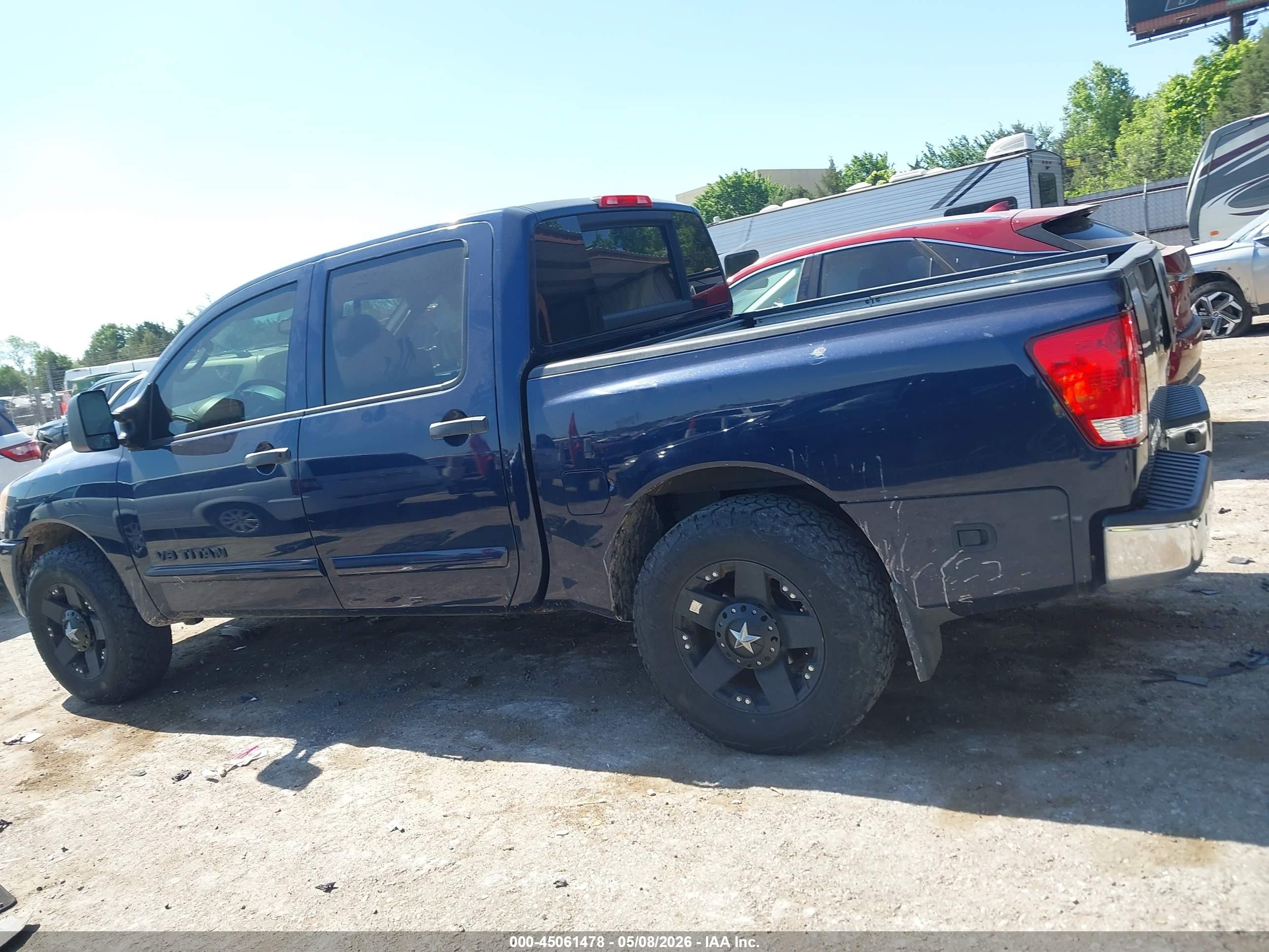2011 Nissan Titan Sv Синий vin: 1N6BA0ED8BN314290