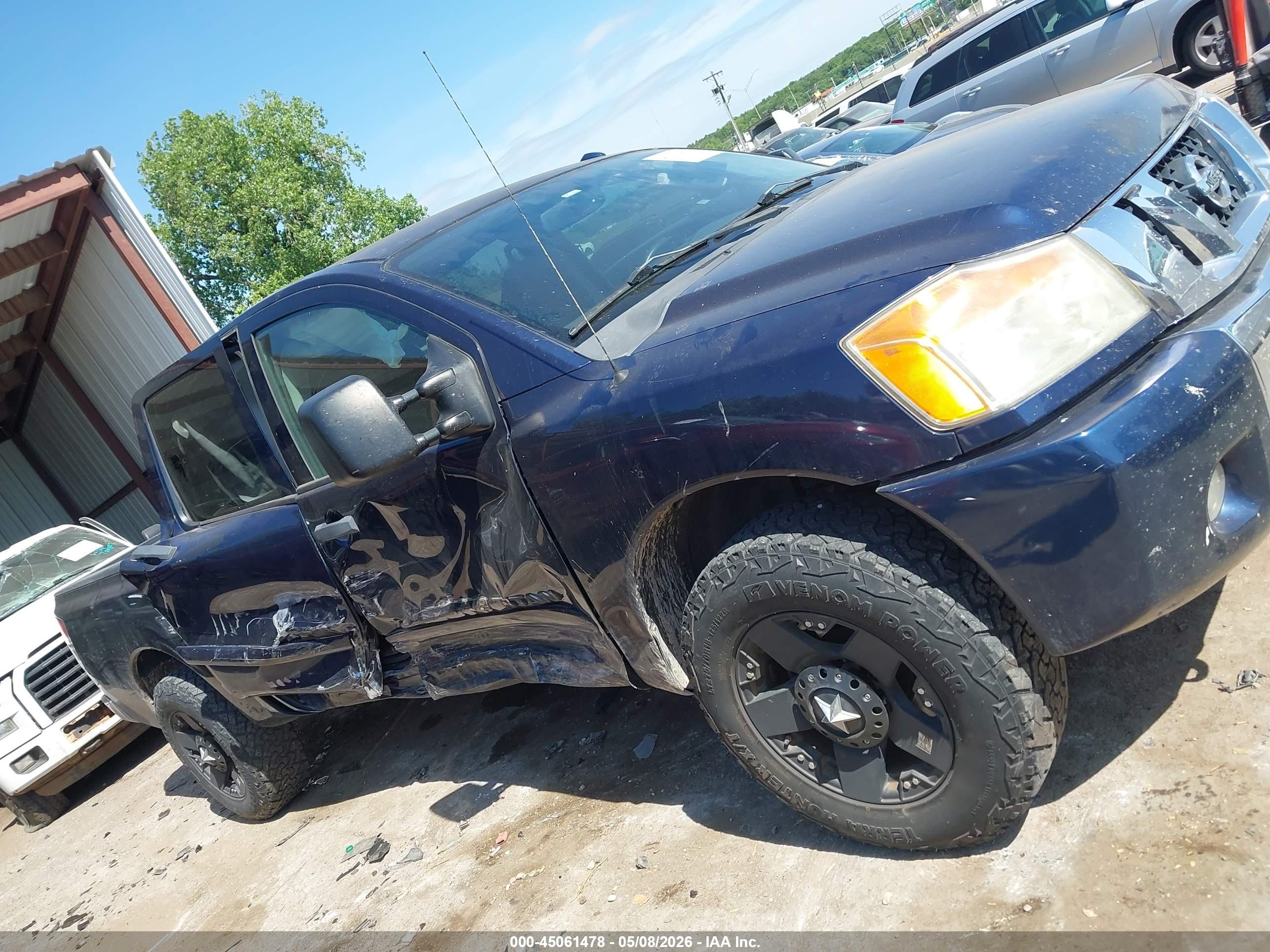 2011 Nissan Titan Sv Синий vin: 1N6BA0ED8BN314290