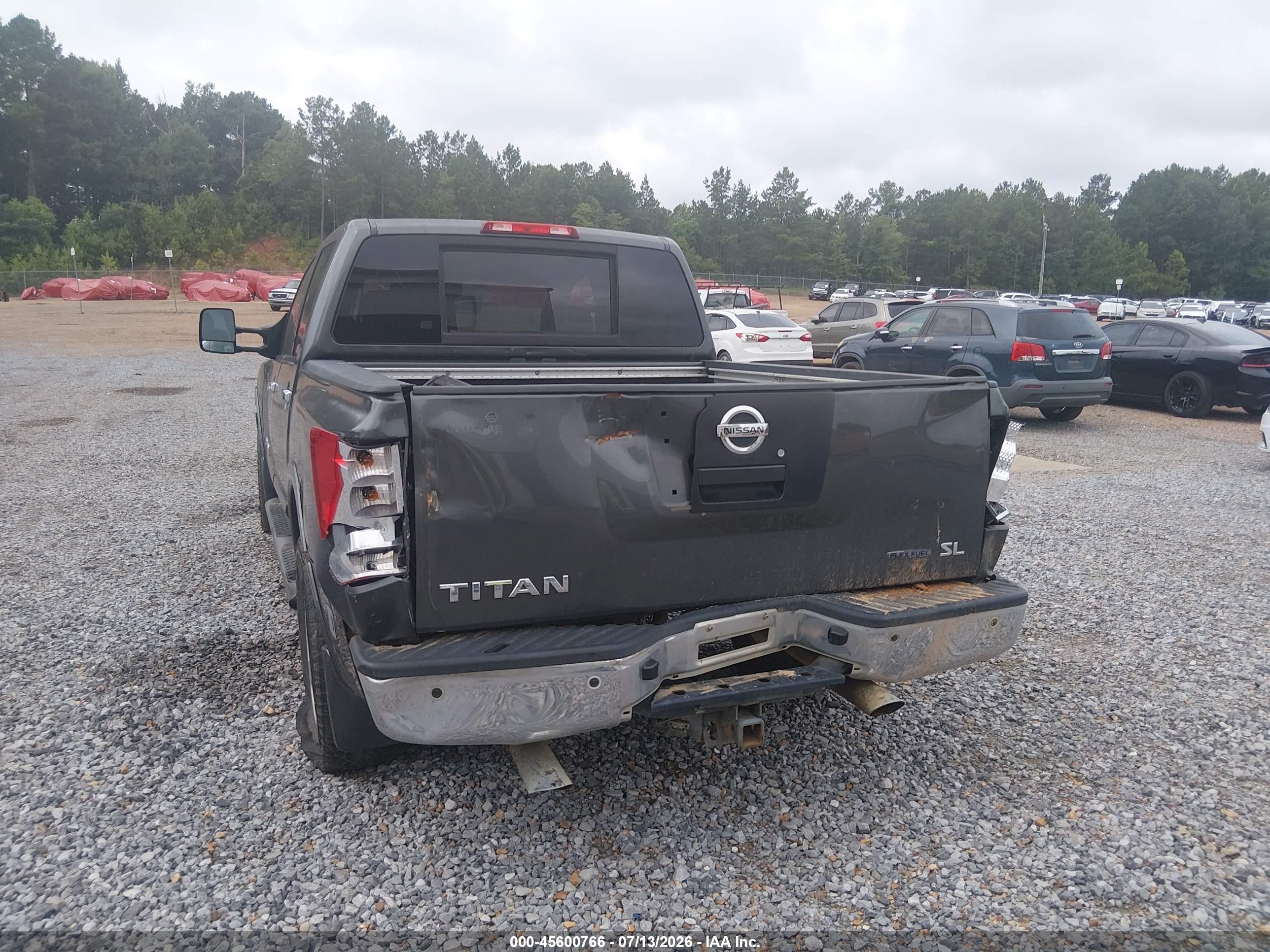 2011 Nissan Titan Sl Gray vin: 1N6BA0ED8BN317352