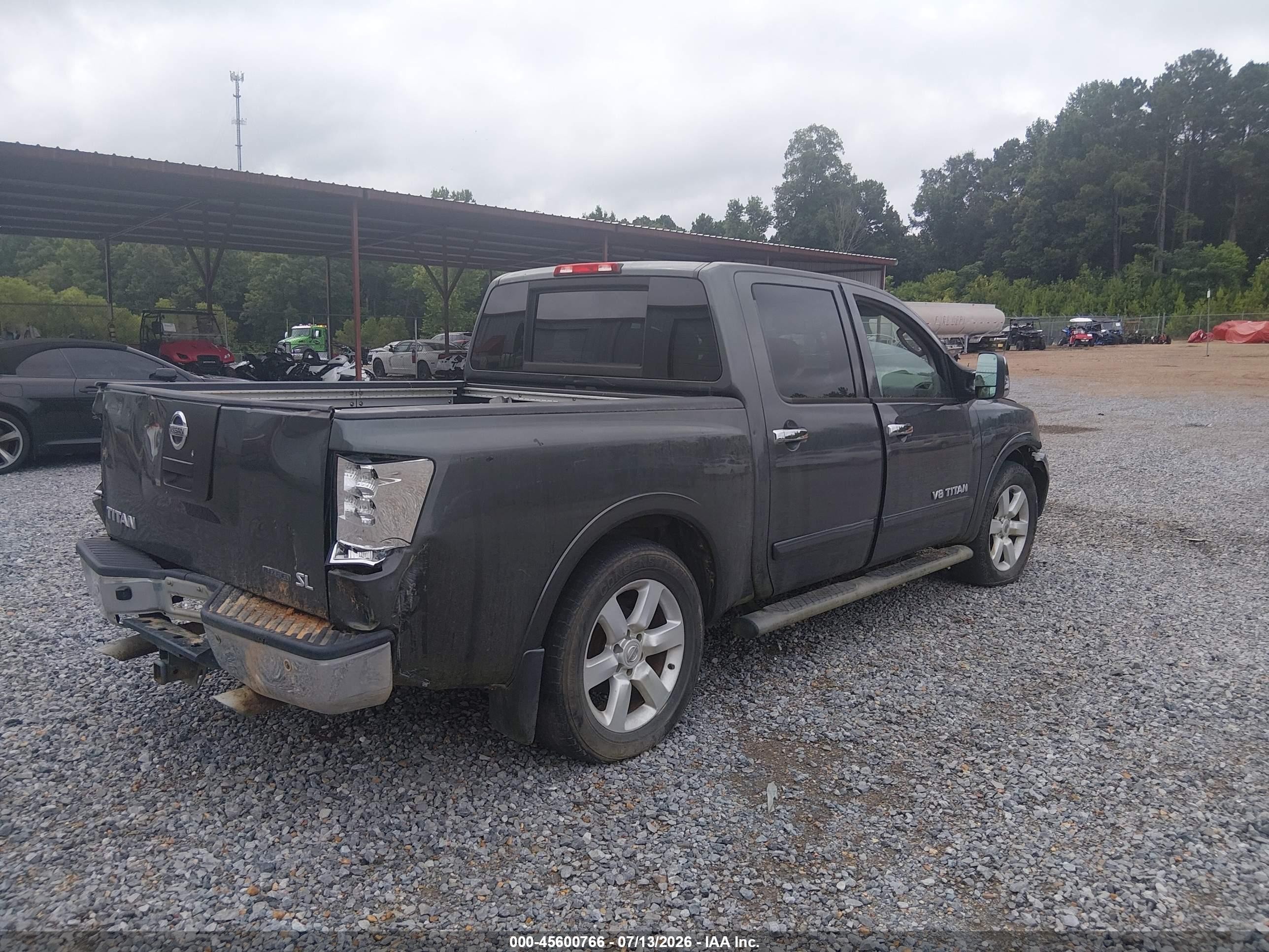 2011 Nissan Titan Sl Gray vin: 1N6BA0ED8BN317352