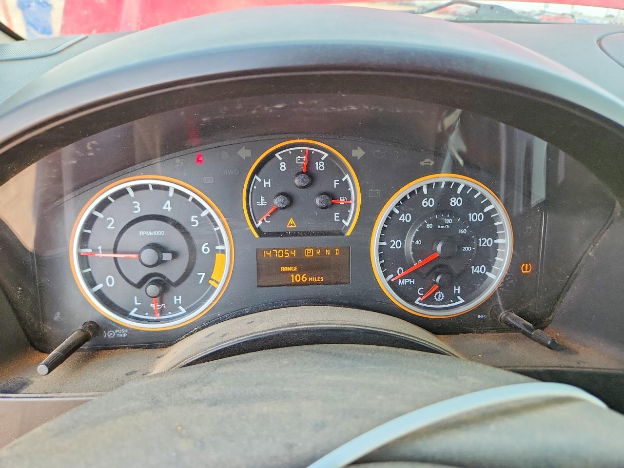 2012 Nissan Titan Sv Red vin: 1N6BA0ED8CN310712
