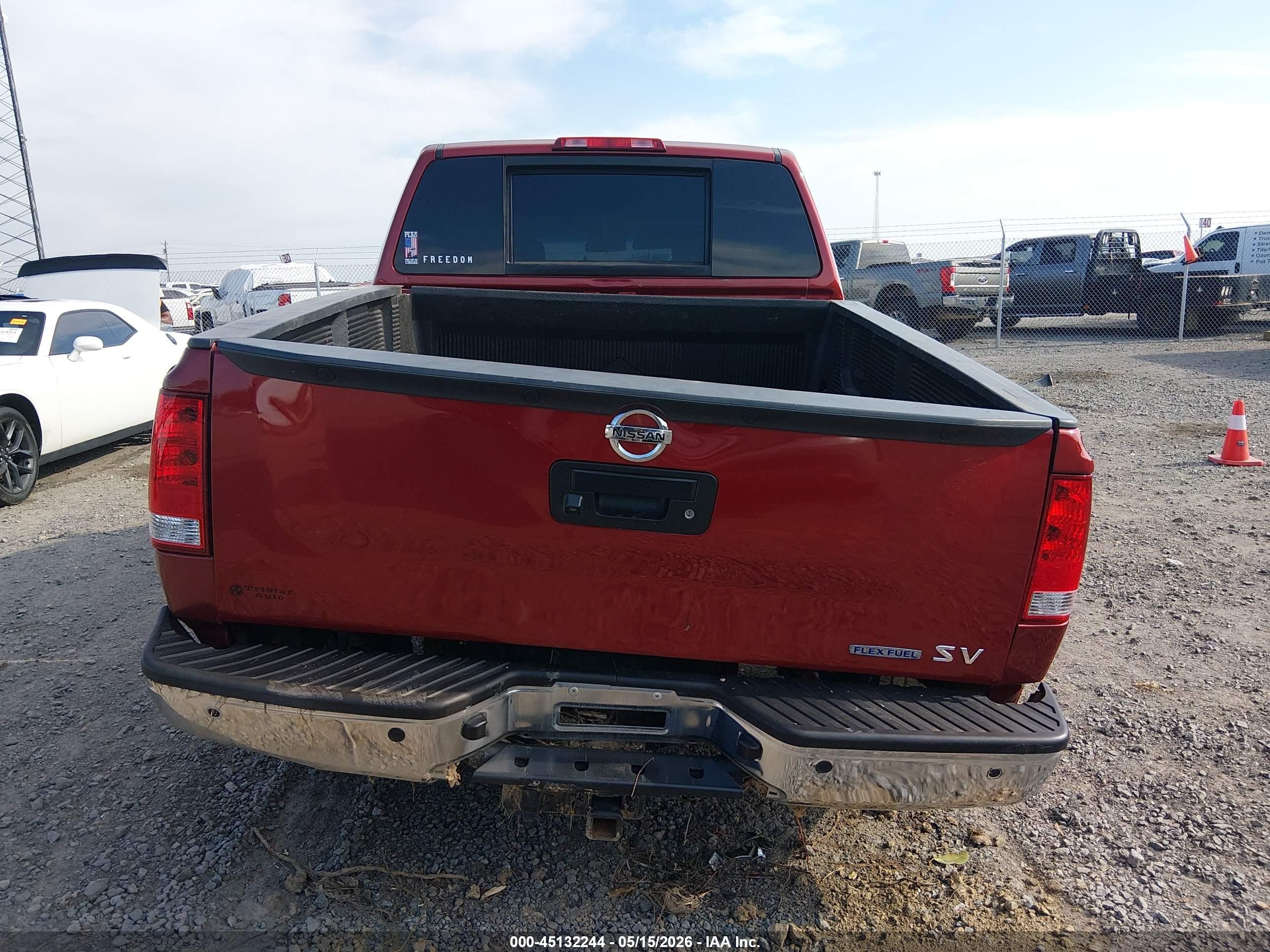 2015 Nissan Titan Sv Burgundy vin: 1N6BA0ED8FN506363