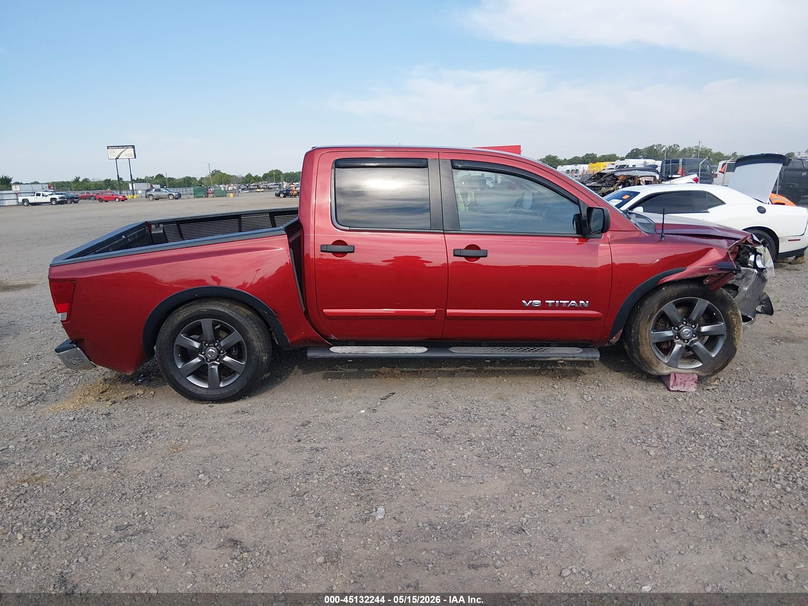 2015 Nissan Titan Sv Burgundy vin: 1N6BA0ED8FN506363