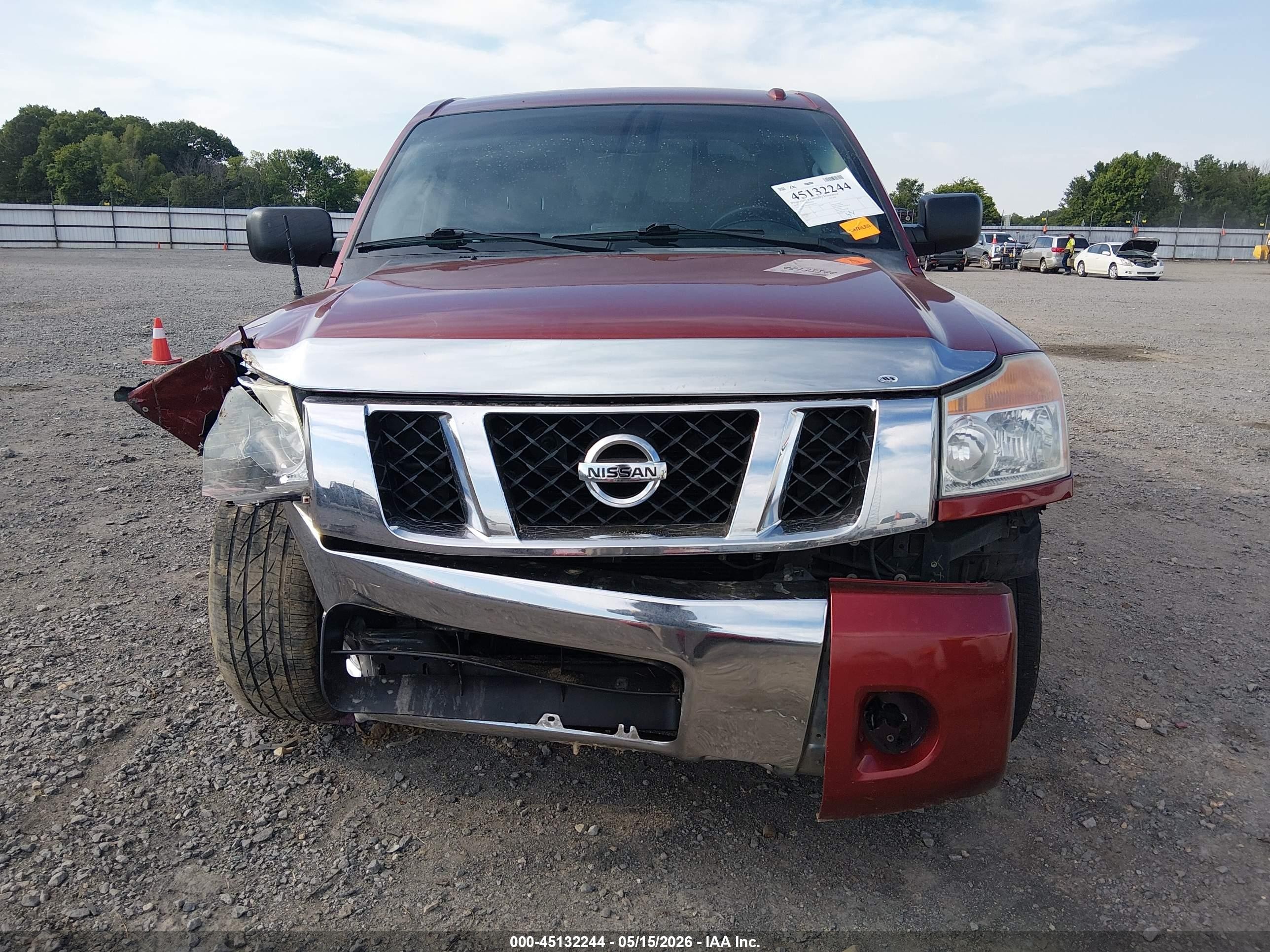 2015 Nissan Titan Sv Burgundy vin: 1N6BA0ED8FN506363