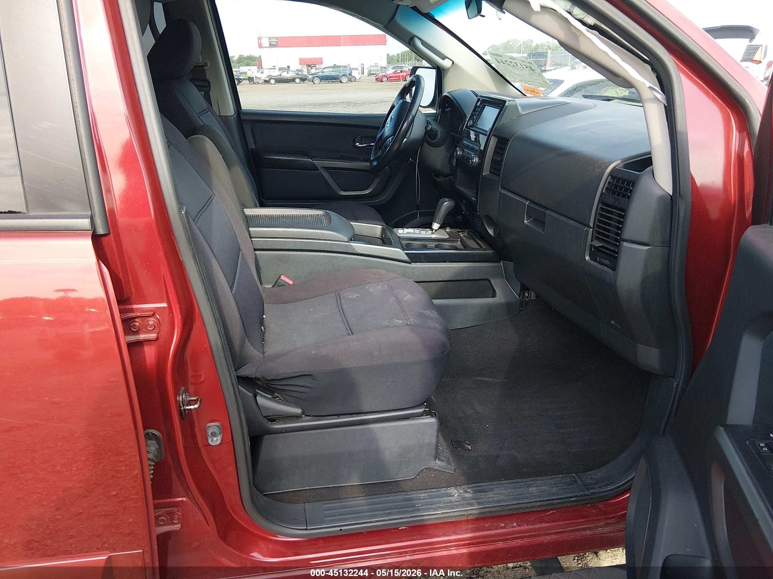 2015 Nissan Titan Sv Burgundy vin: 1N6BA0ED8FN506363