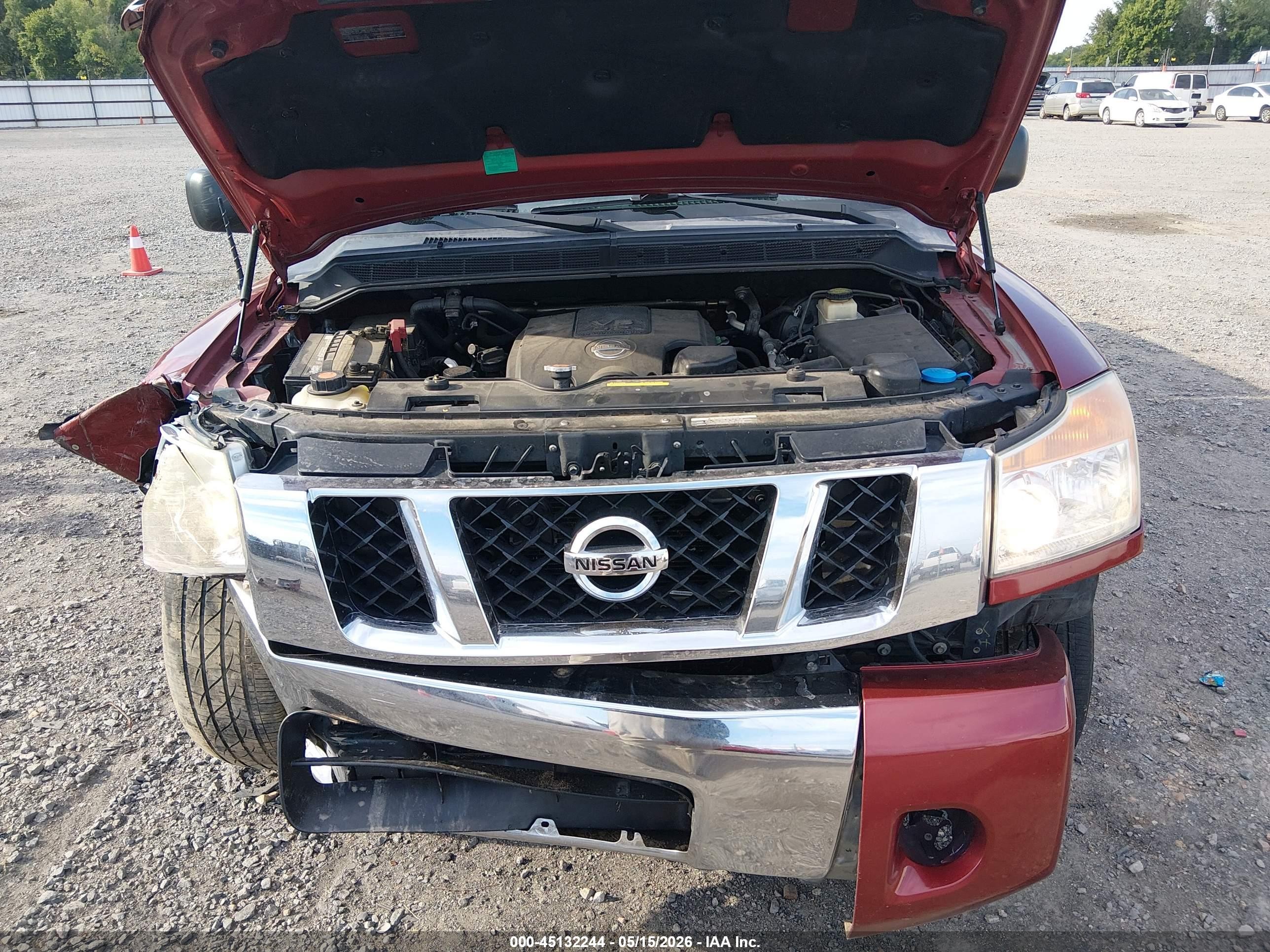 2015 Nissan Titan Sv Burgundy vin: 1N6BA0ED8FN506363