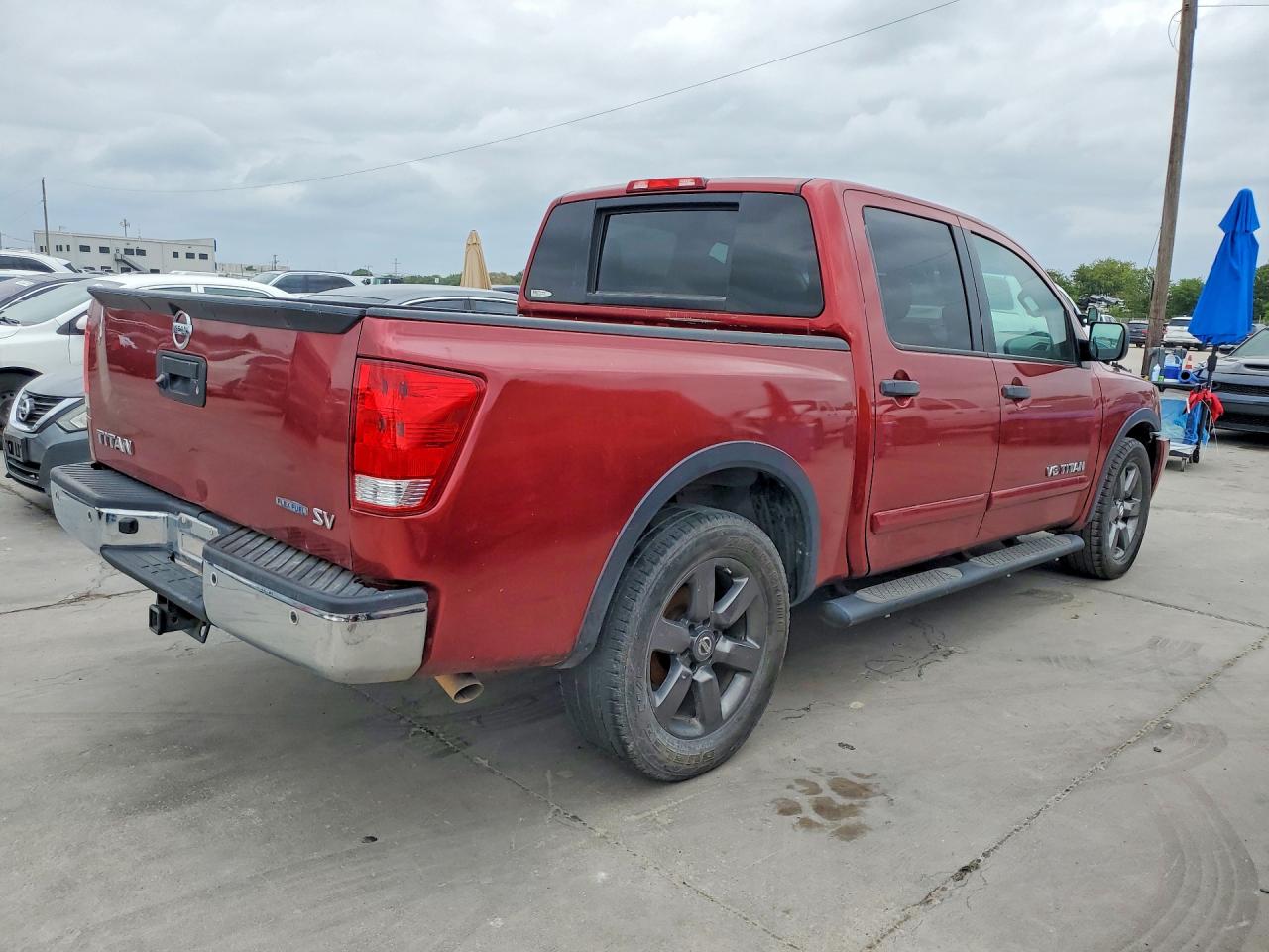 2015 Nissan Titan Sv Красный vin: 1N6BA0ED9FN502239