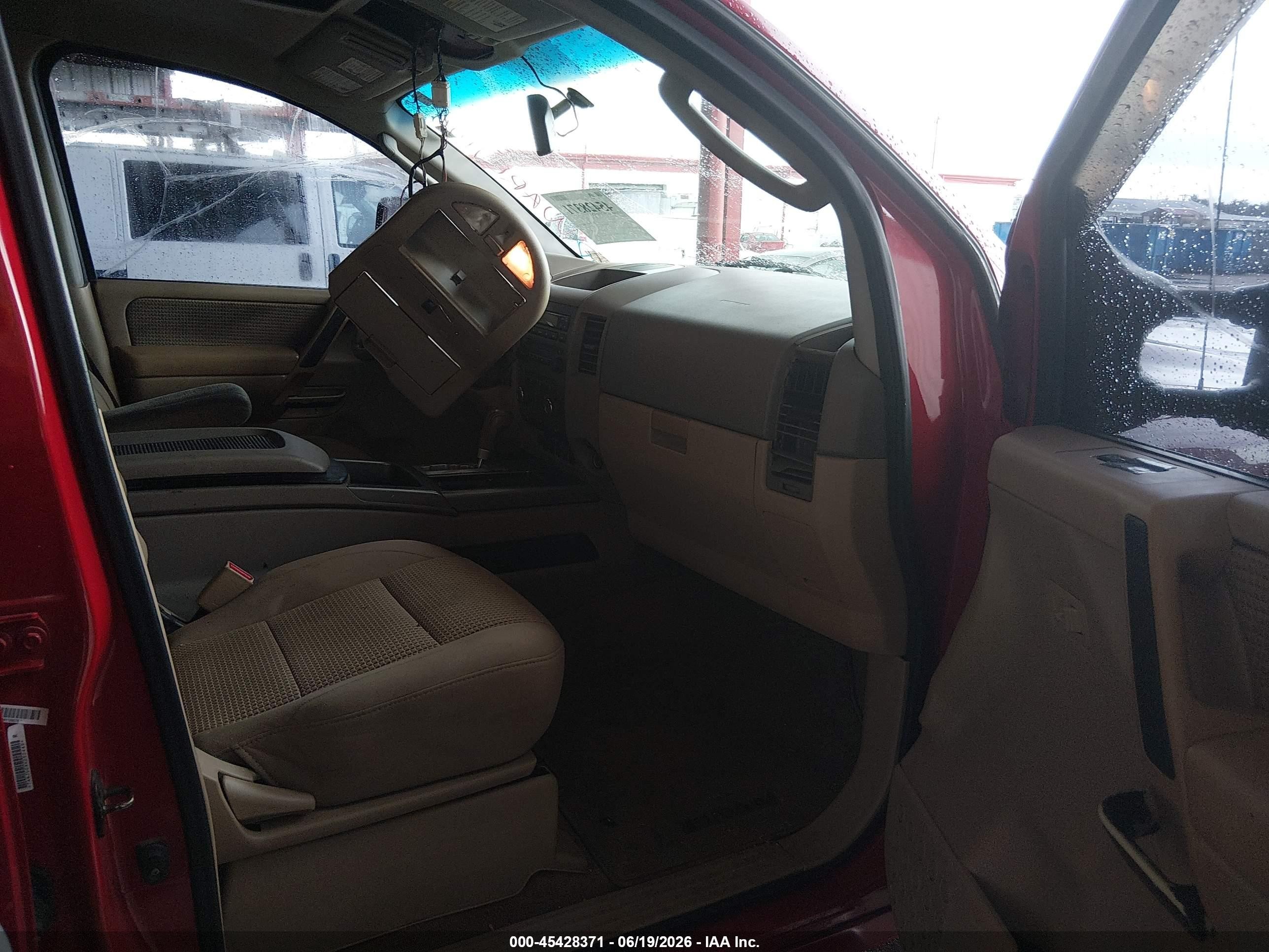 2010 Nissan Titan Se Red vin: 1N6BA0EDXAN311809