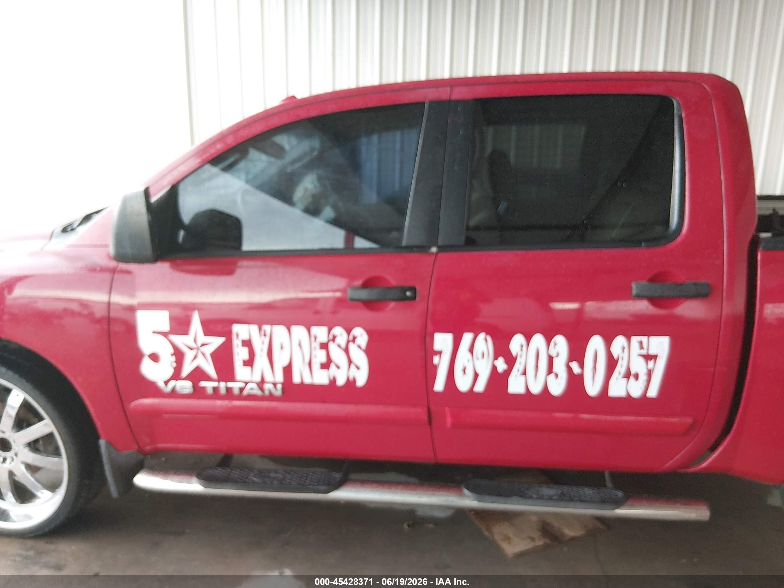 2010 Nissan Titan Se Red vin: 1N6BA0EDXAN311809