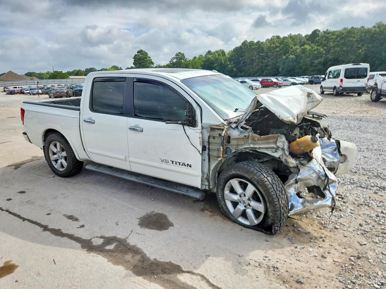 2010 Nissan Titan Se White vin: 1N6BA0EDXAN313723