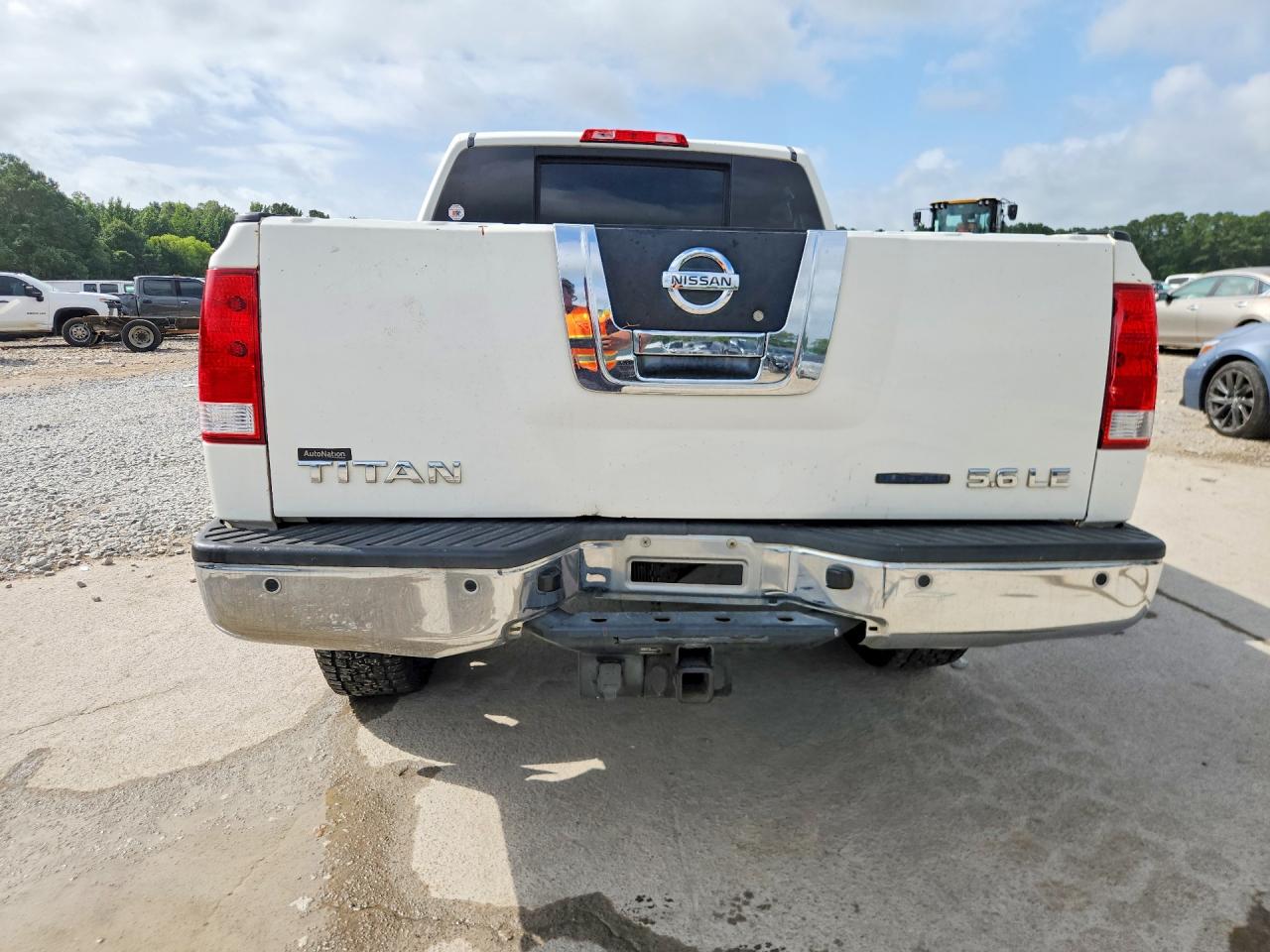 2010 Nissan Titan Se White vin: 1N6BA0EDXAN313723