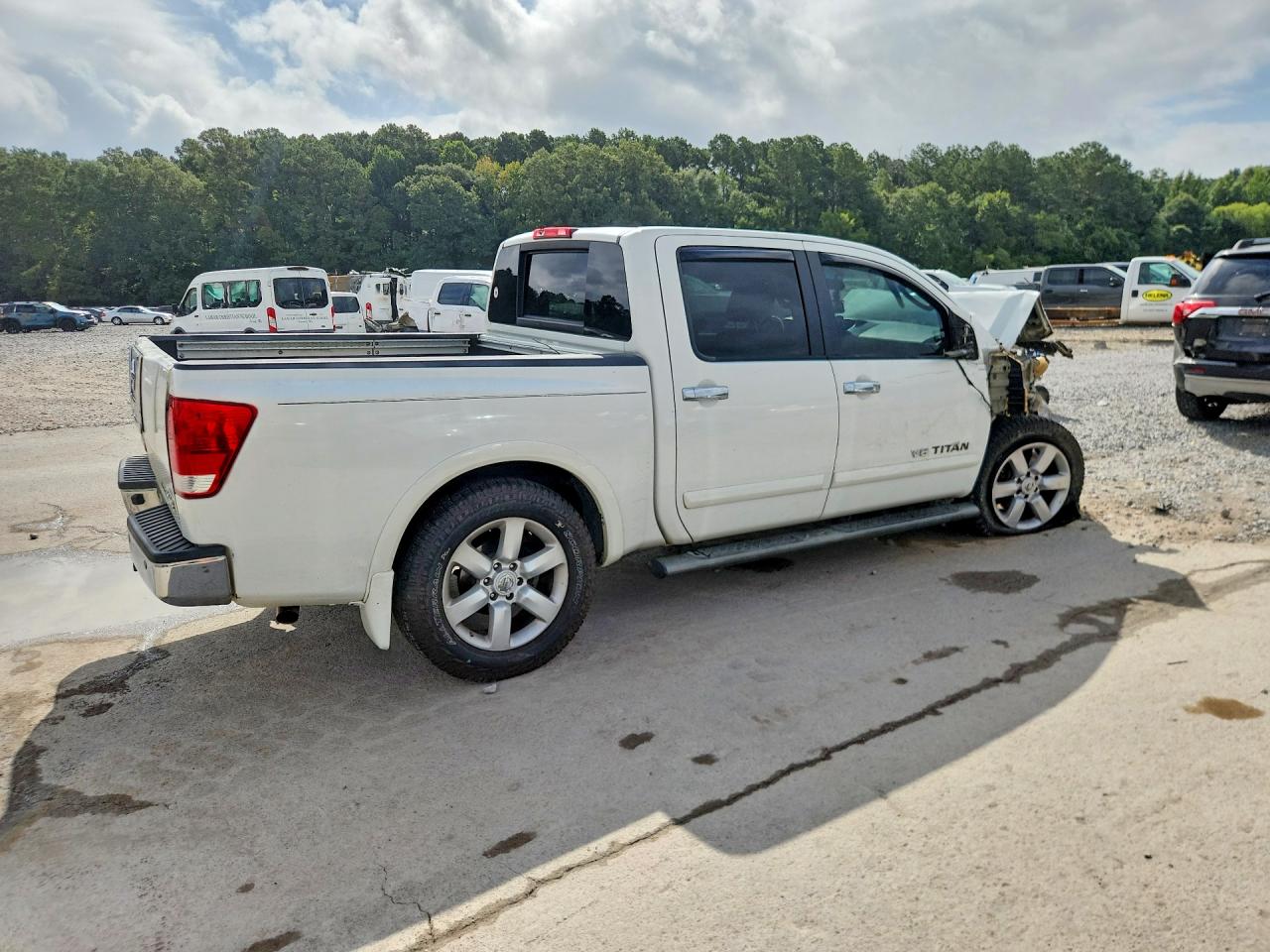 2010 Nissan Titan Se White vin: 1N6BA0EDXAN313723