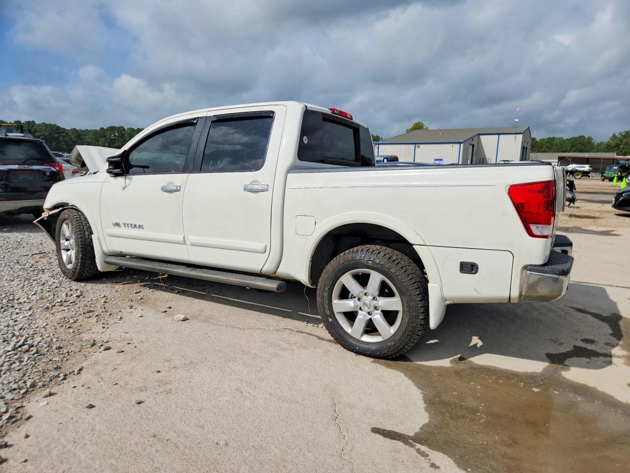 2010 Nissan Titan Se White vin: 1N6BA0EDXAN313723