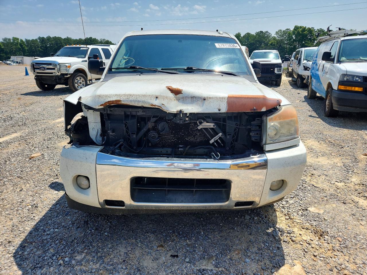 2013 Nissan Titan Sv White vin: 1N6BA0EDXDN312012