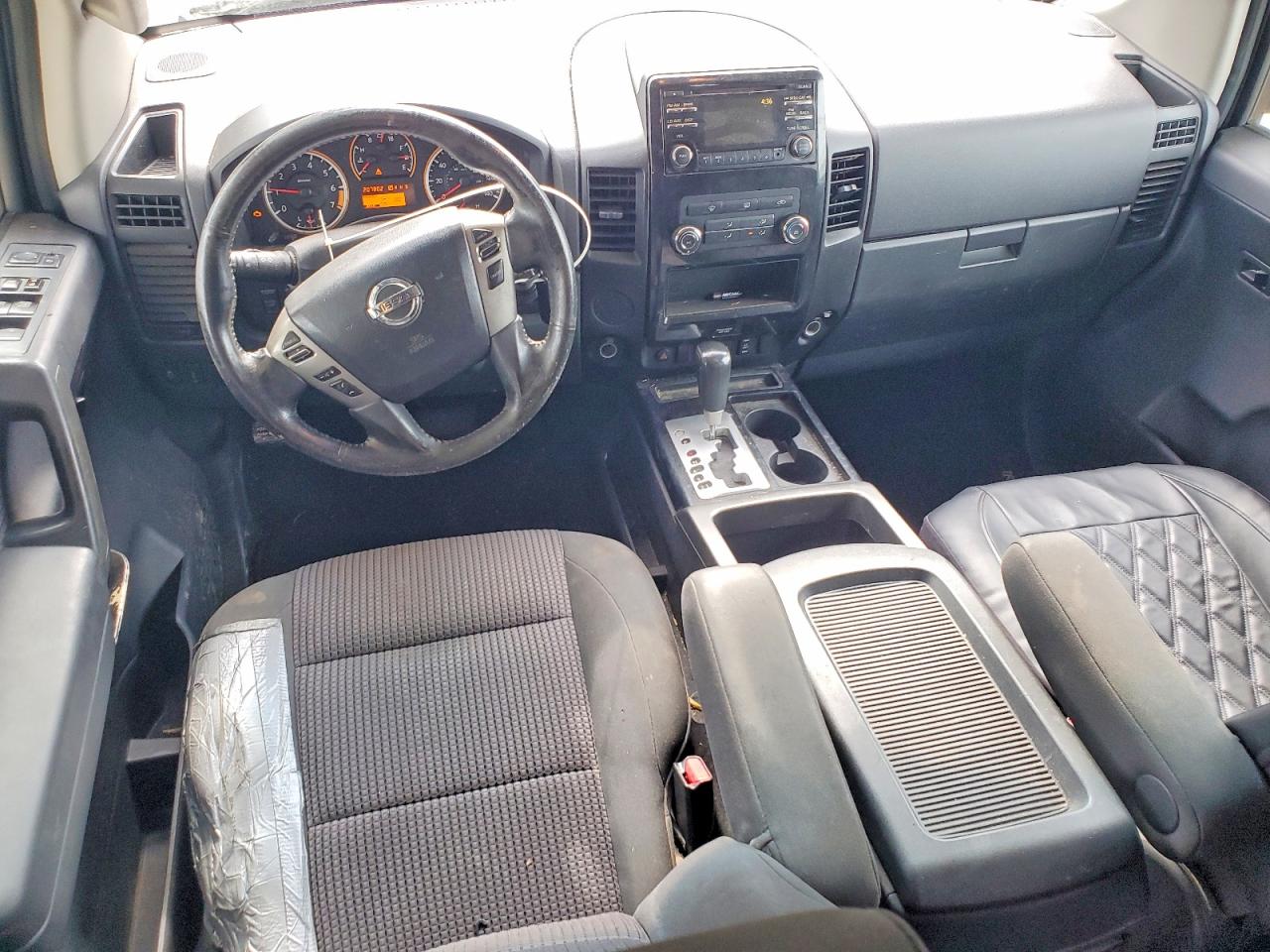2013 Nissan Titan Sv White vin: 1N6BA0EDXDN312012