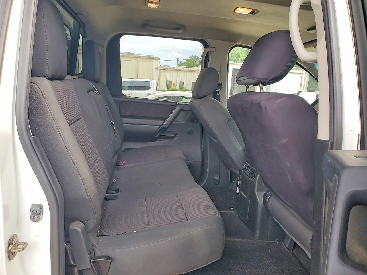 2013 Nissan Titan Sv White vin: 1N6BA0EDXDN312012