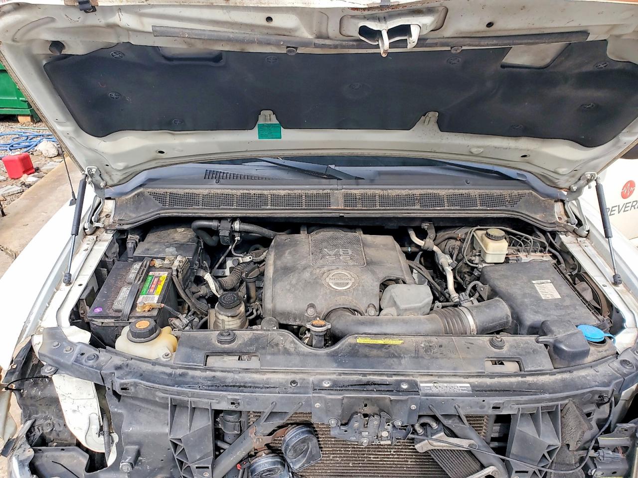 2013 Nissan Titan Sv White vin: 1N6BA0EDXDN312012