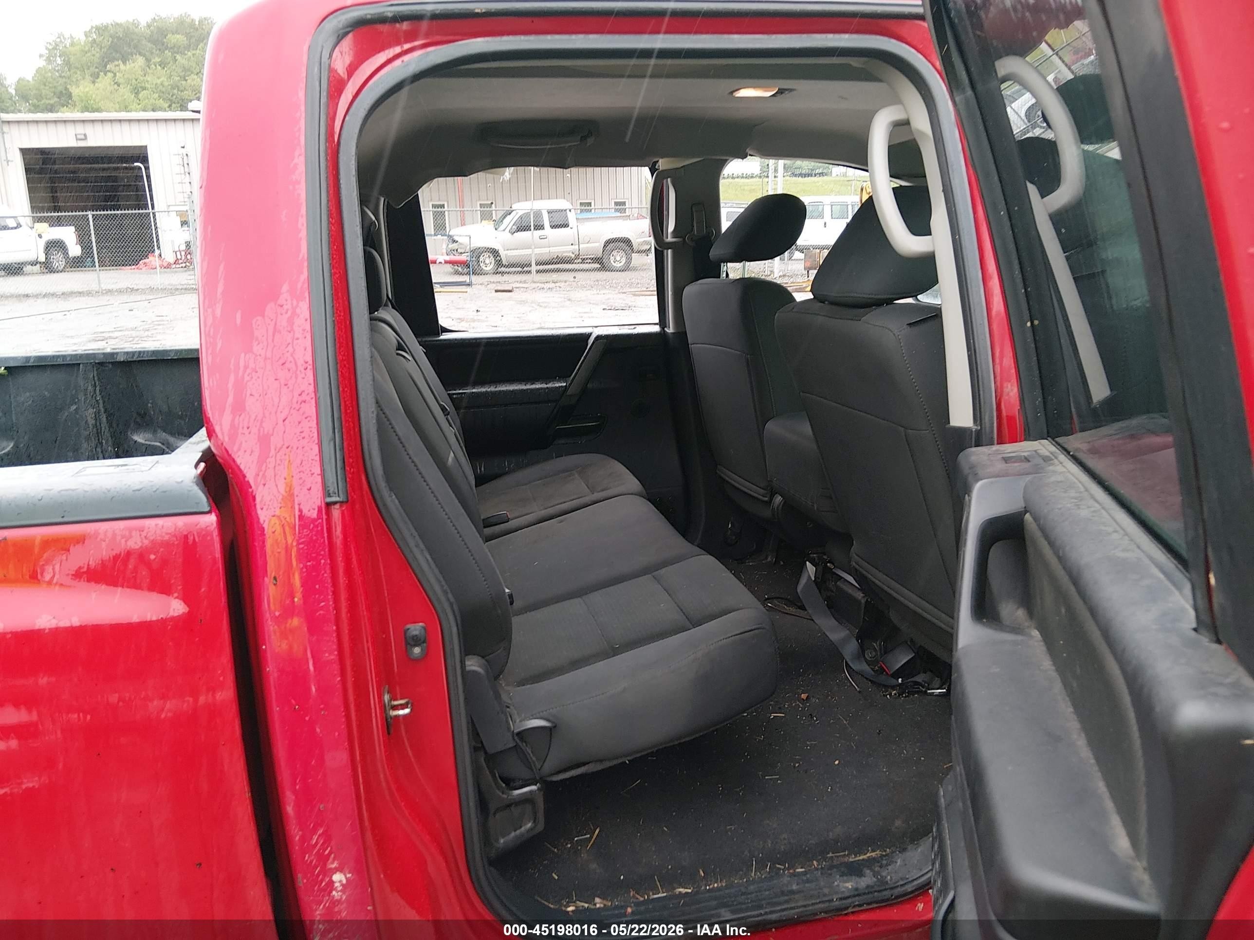 2010 Nissan Titan Xe Red vin: 1N6BA0EJ0AN317737