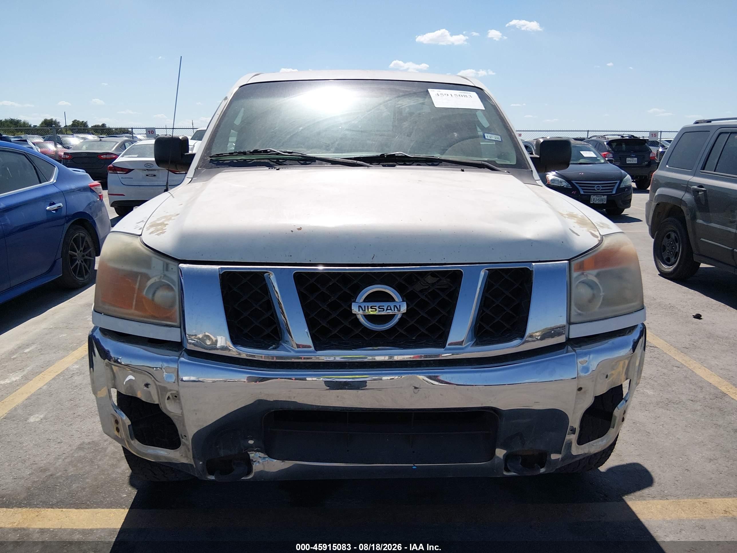 2010 Nissan Titan Se White vin: 1N6BA0EJ2AN325421