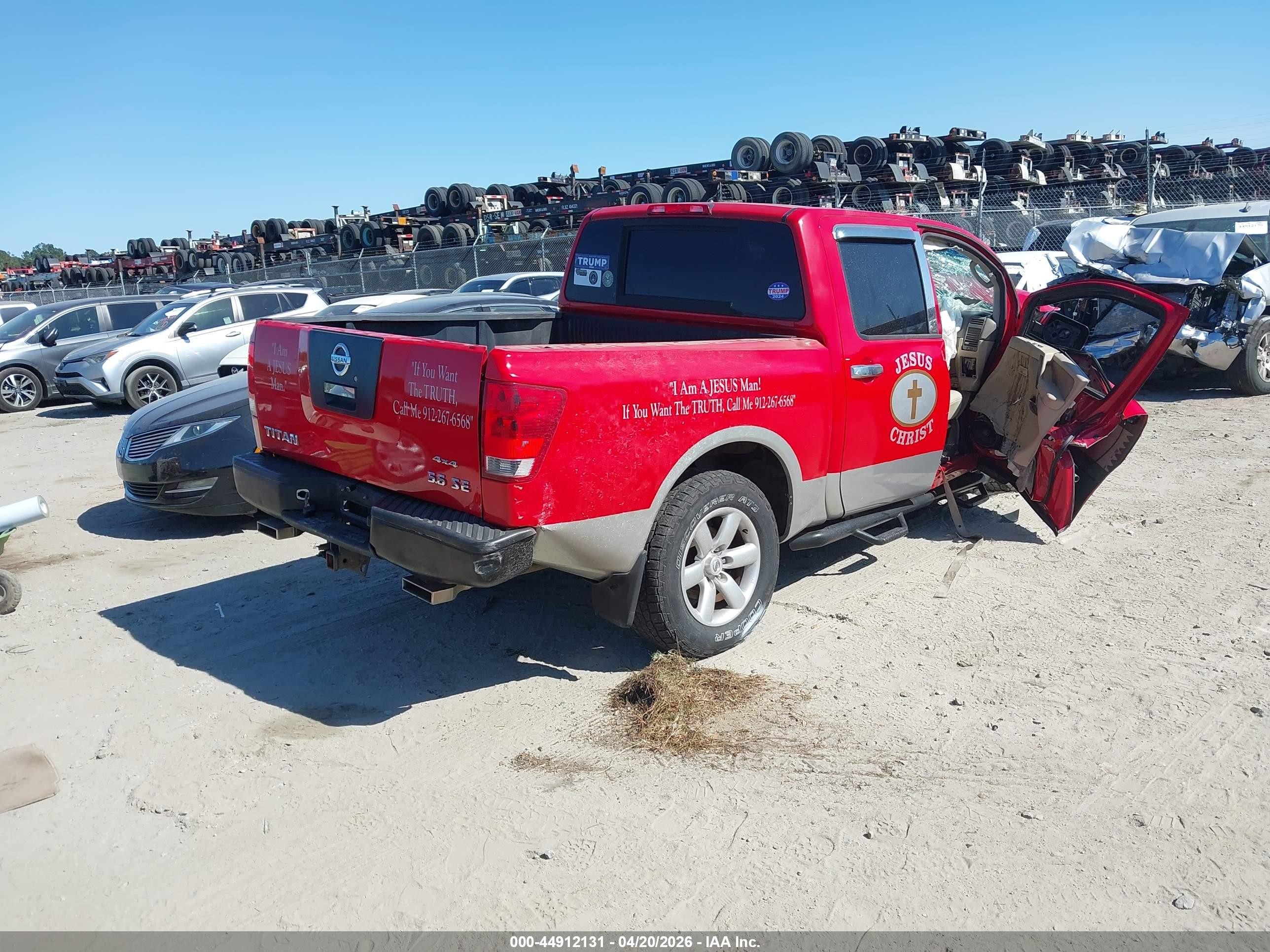 2010 Nissan Titan Xe Красный vin: 1N6BA0EJ4AN304893