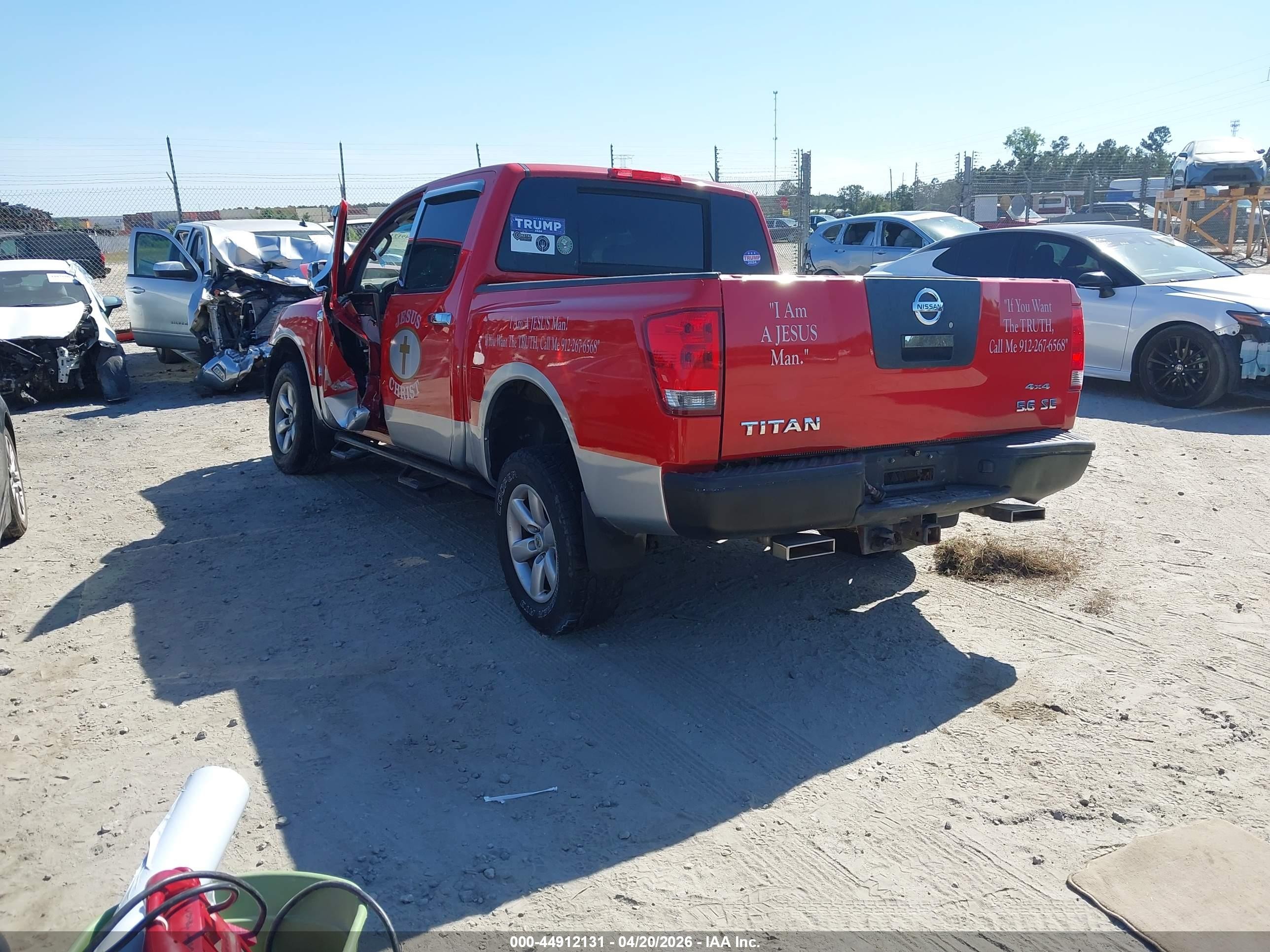2010 Nissan Titan Xe Красный vin: 1N6BA0EJ4AN304893
