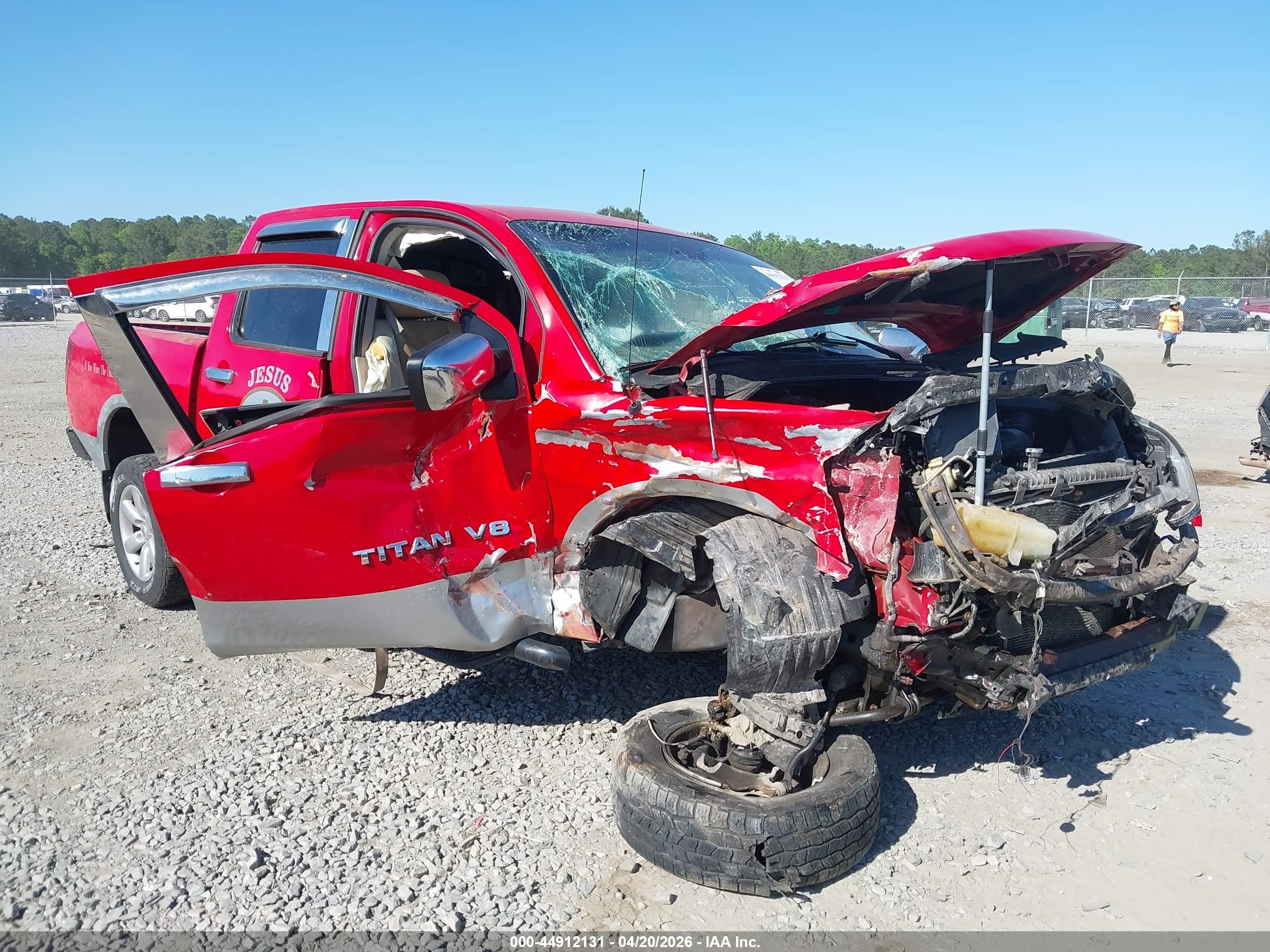 2010 Nissan Titan Xe Красный vin: 1N6BA0EJ4AN304893