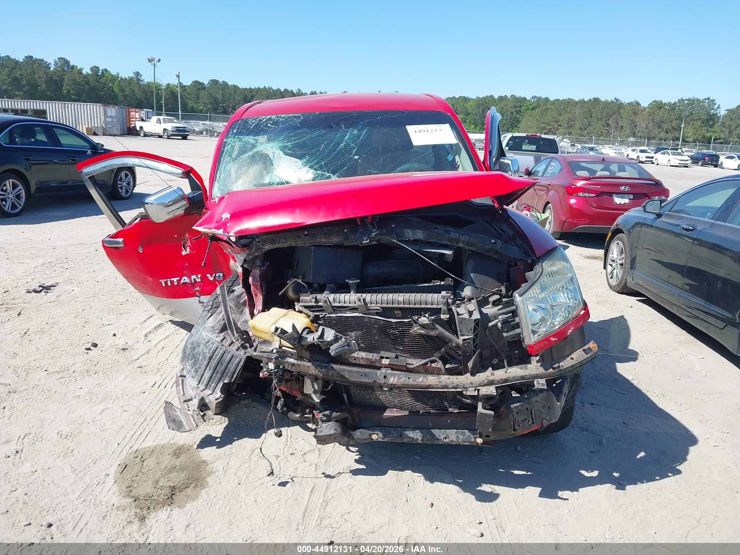 2010 Nissan Titan Xe Красный vin: 1N6BA0EJ4AN304893