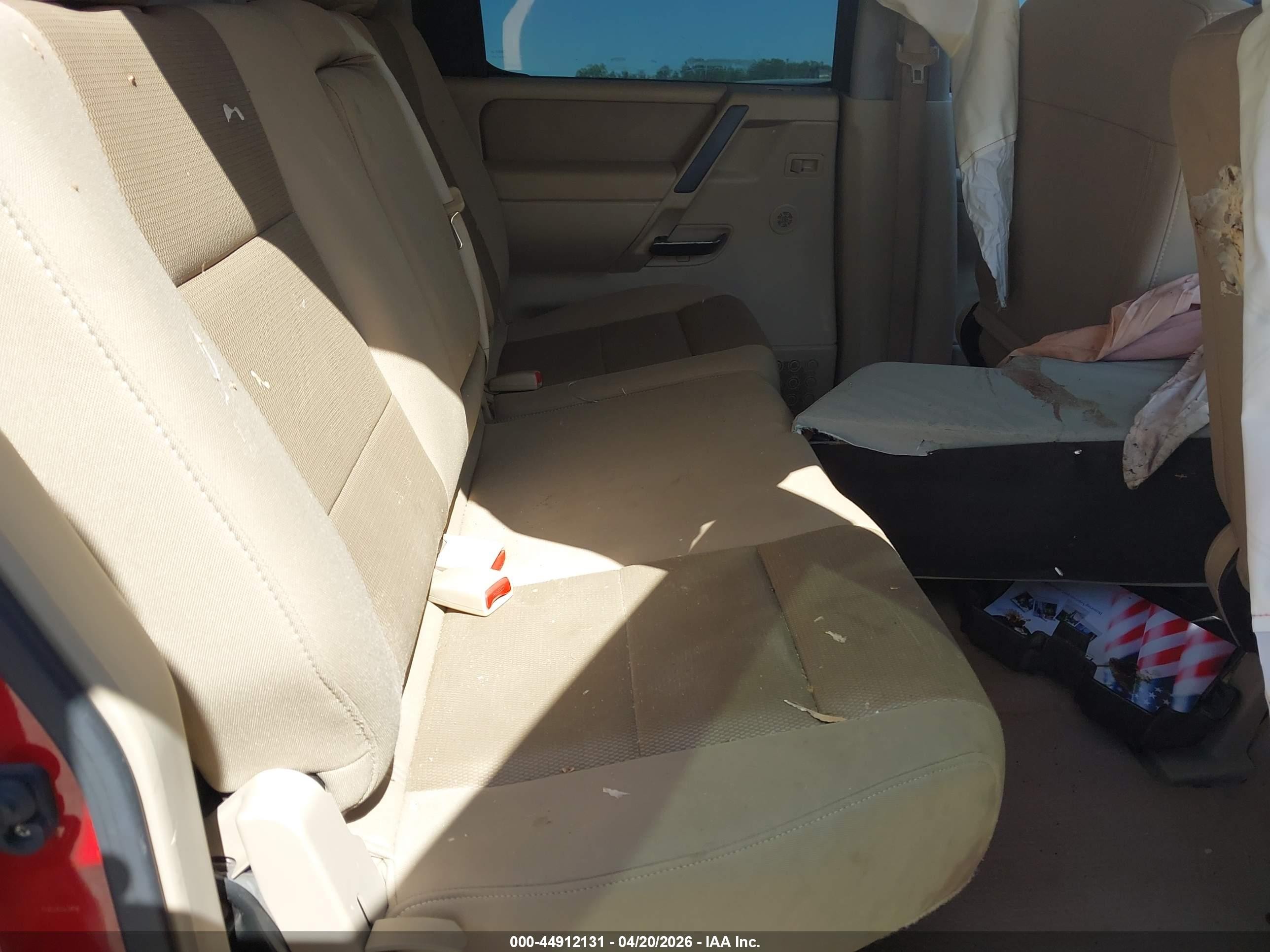 2010 Nissan Titan Xe Красный vin: 1N6BA0EJ4AN304893