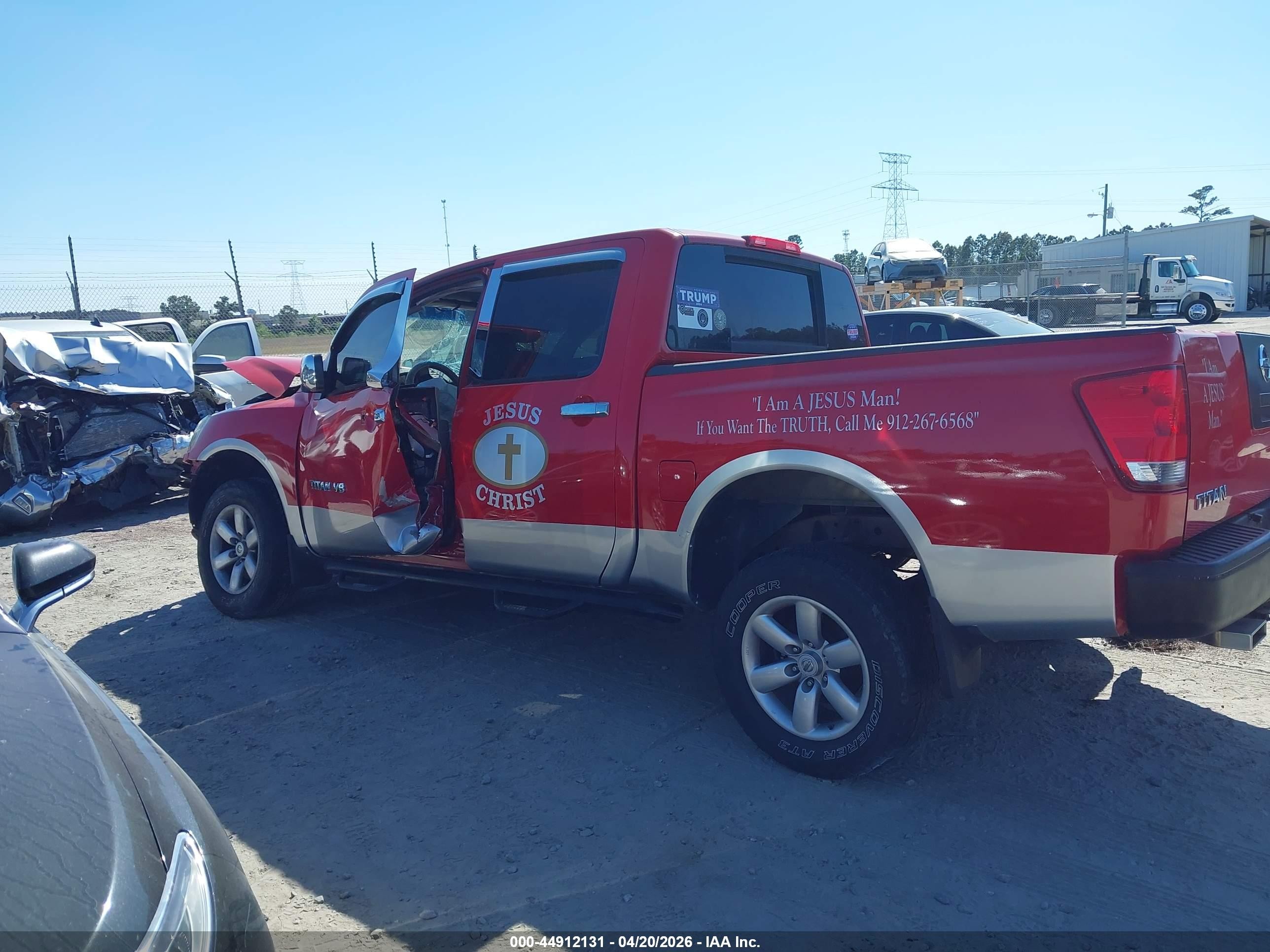 2010 Nissan Titan Xe Красный vin: 1N6BA0EJ4AN304893