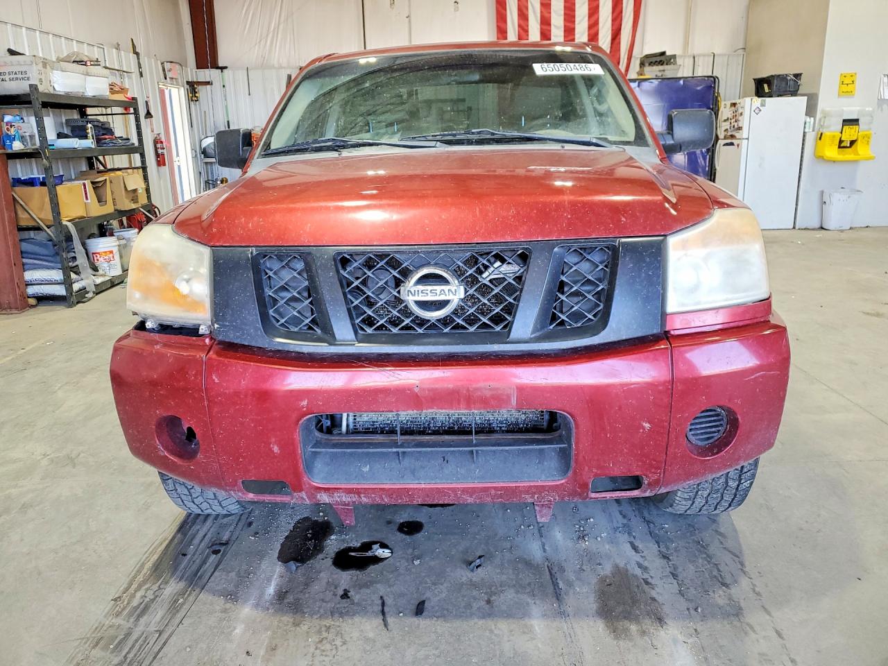 2014 Nissan Titan S Burgundy vin: 1N6BA0EJ4EN515159