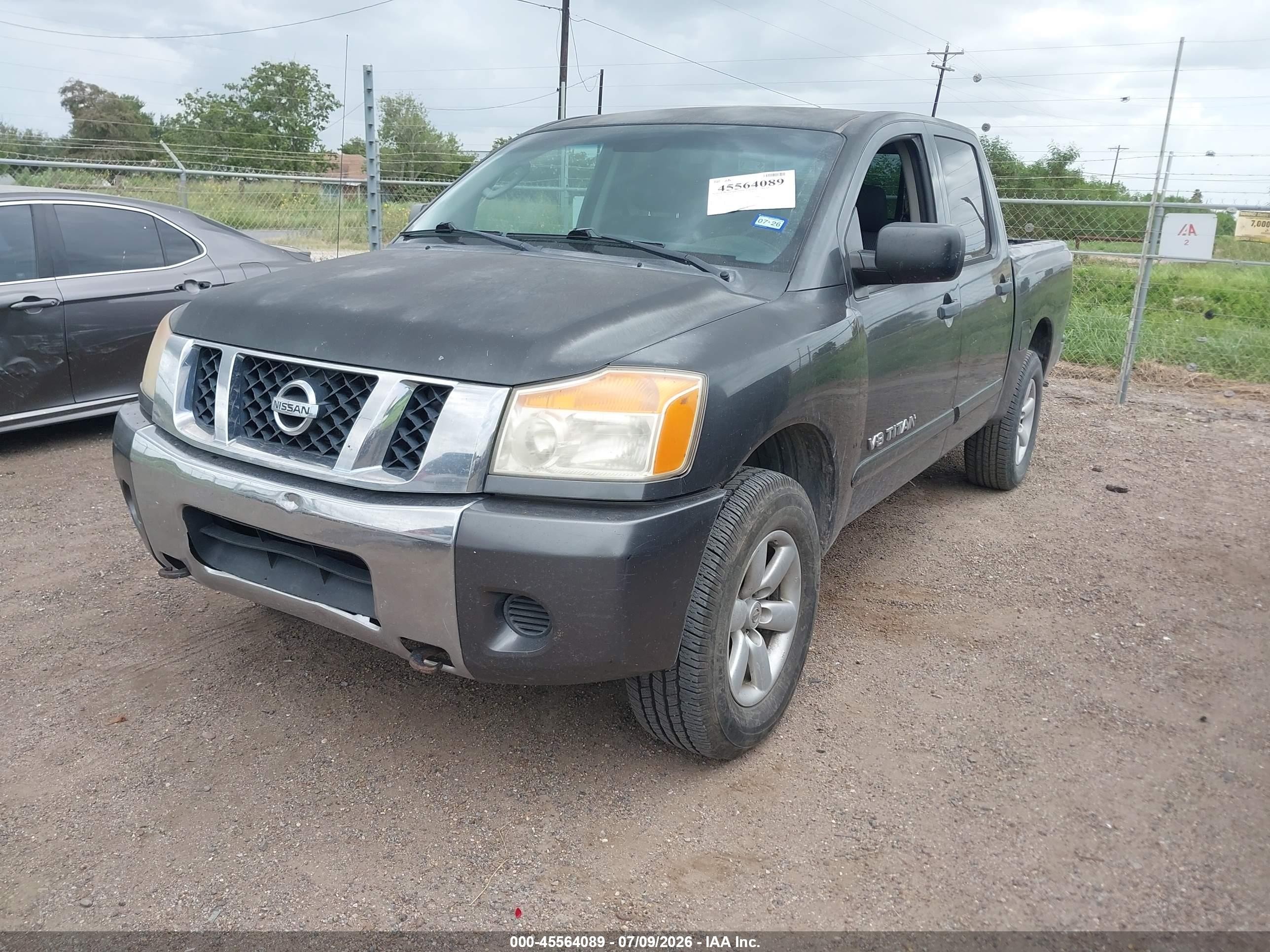 2010 Nissan Titan Se Gray vin: 1N6BA0EJ5AN304045