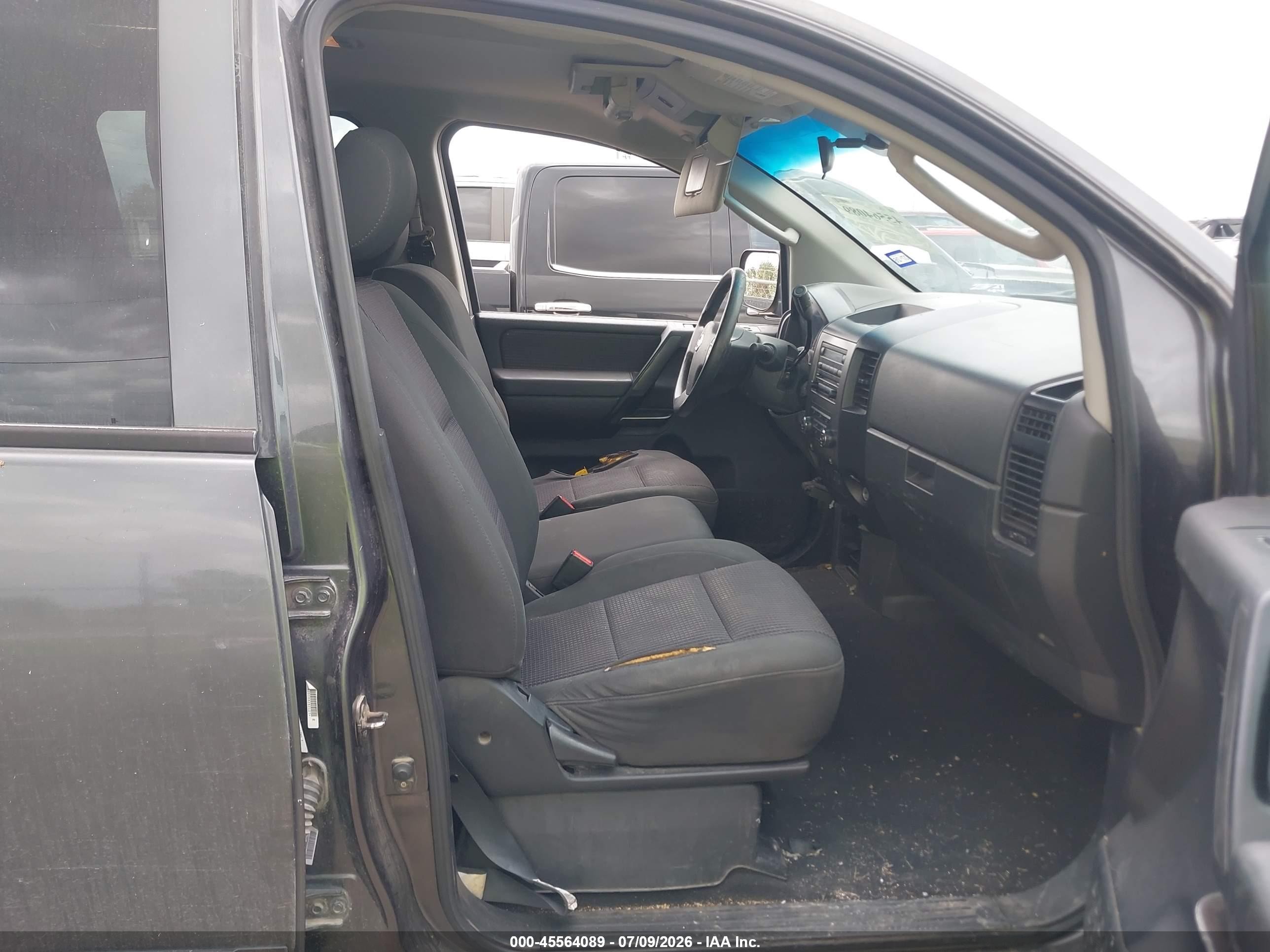 2010 Nissan Titan Se Gray vin: 1N6BA0EJ5AN304045