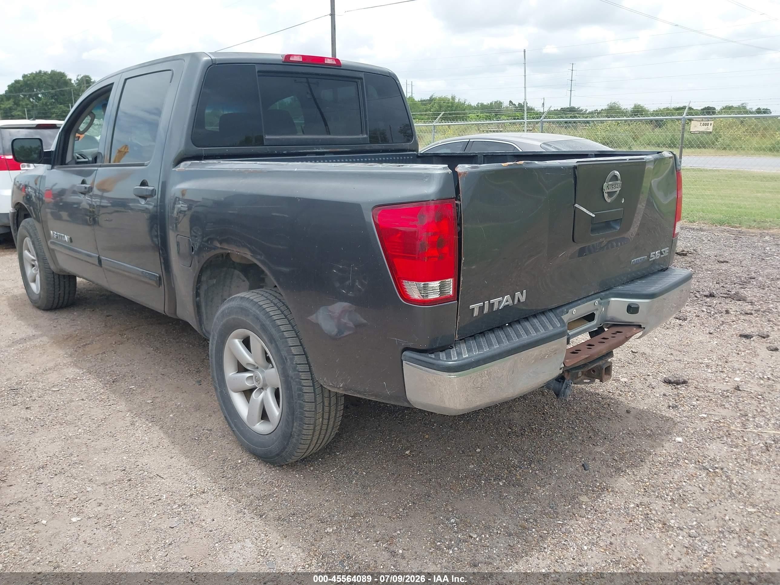 2010 Nissan Titan Se Gray vin: 1N6BA0EJ5AN304045