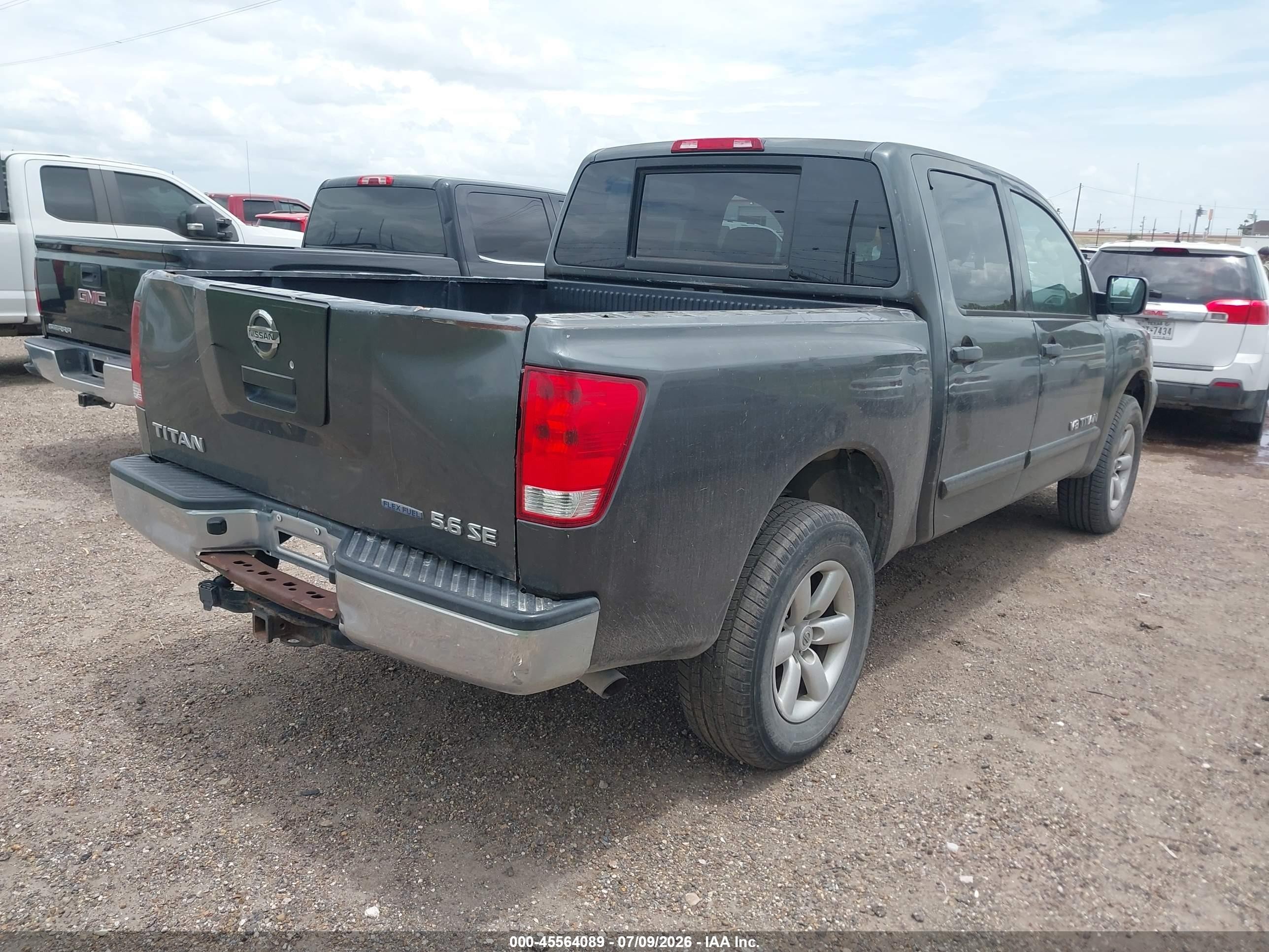 2010 Nissan Titan Se Gray vin: 1N6BA0EJ5AN304045