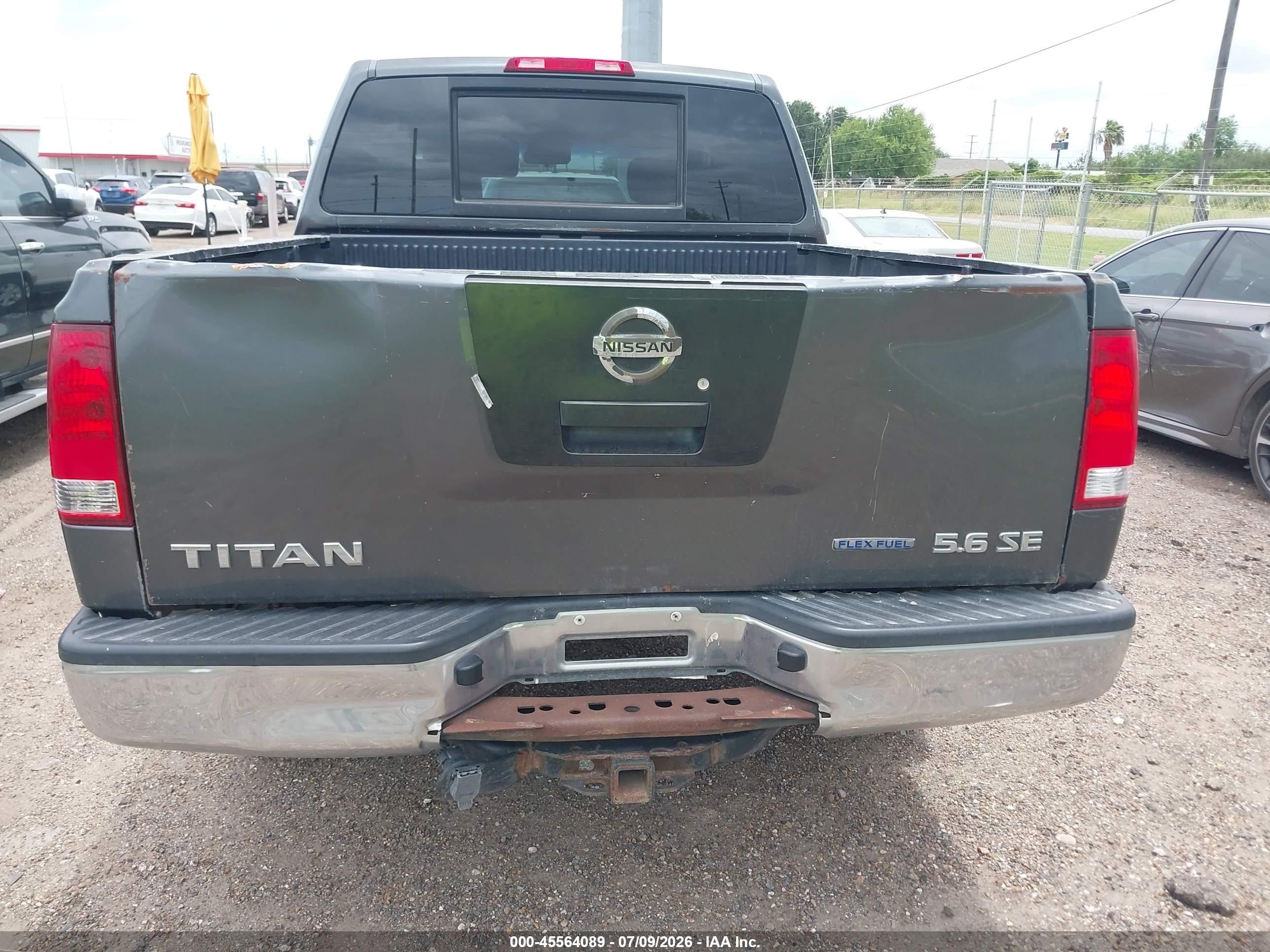 2010 Nissan Titan Se Gray vin: 1N6BA0EJ5AN304045
