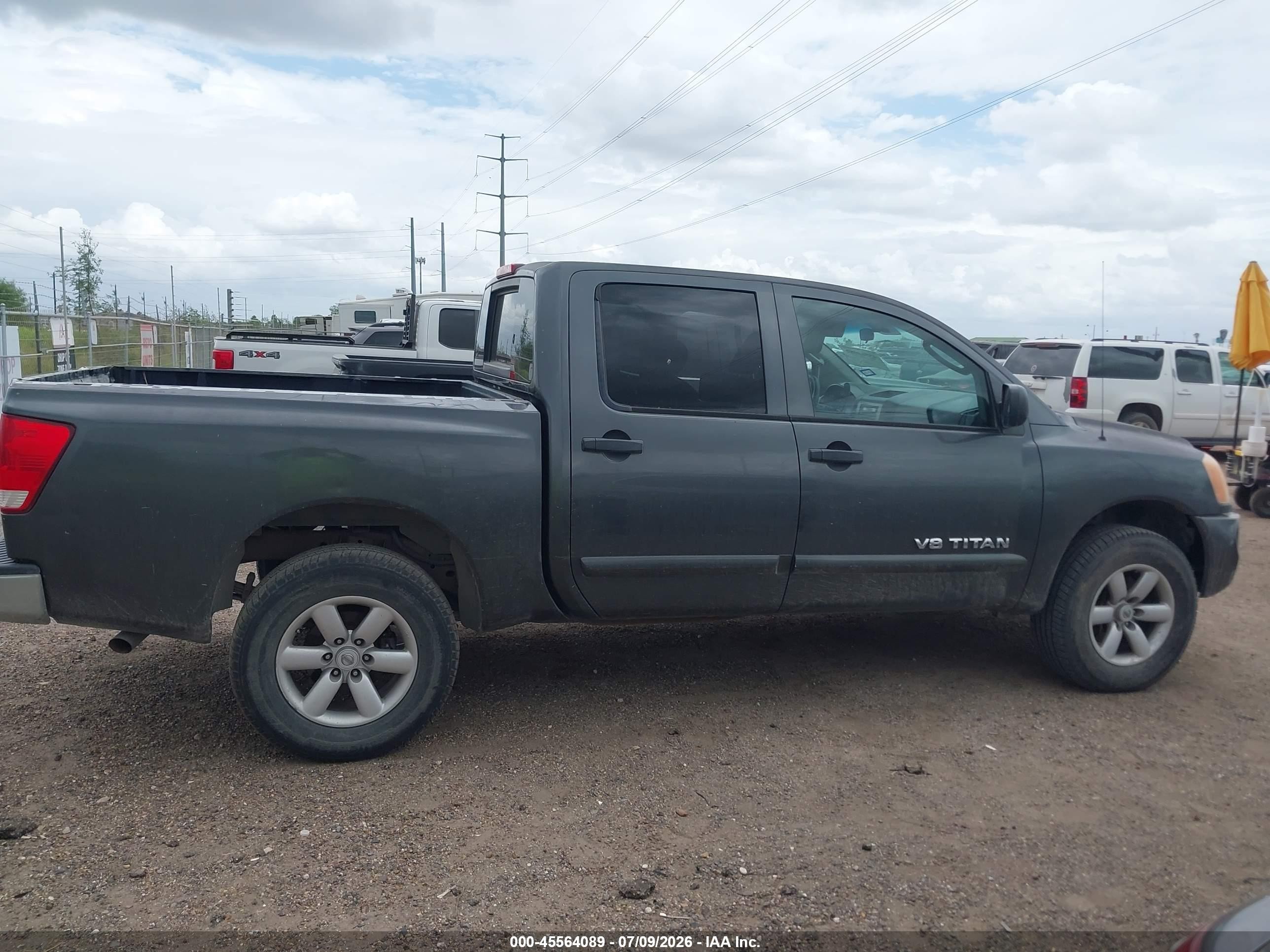 2010 Nissan Titan Se Gray vin: 1N6BA0EJ5AN304045