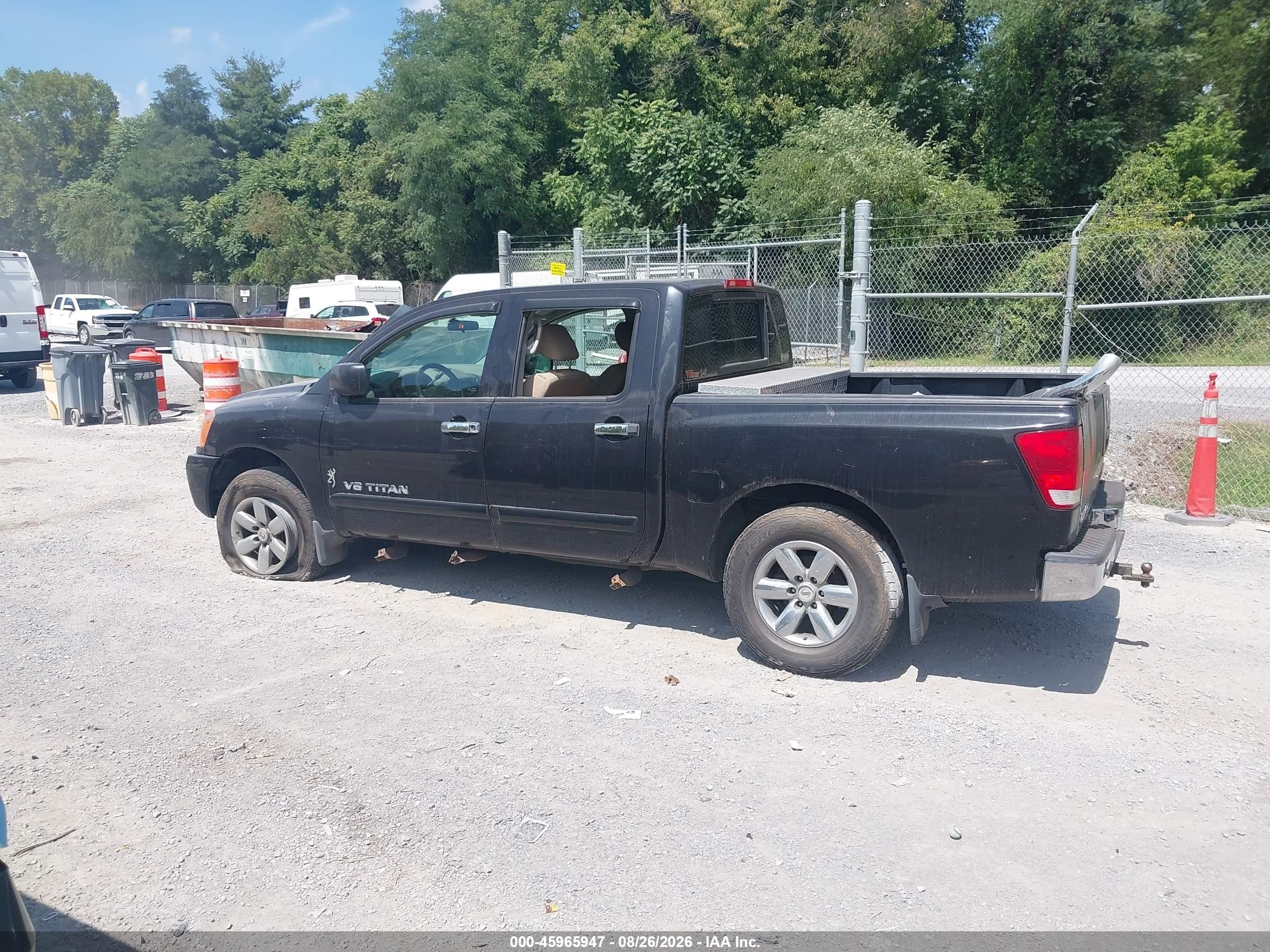 2010 Nissan Titan Se Black vin: 1N6BA0EJ9AN302220