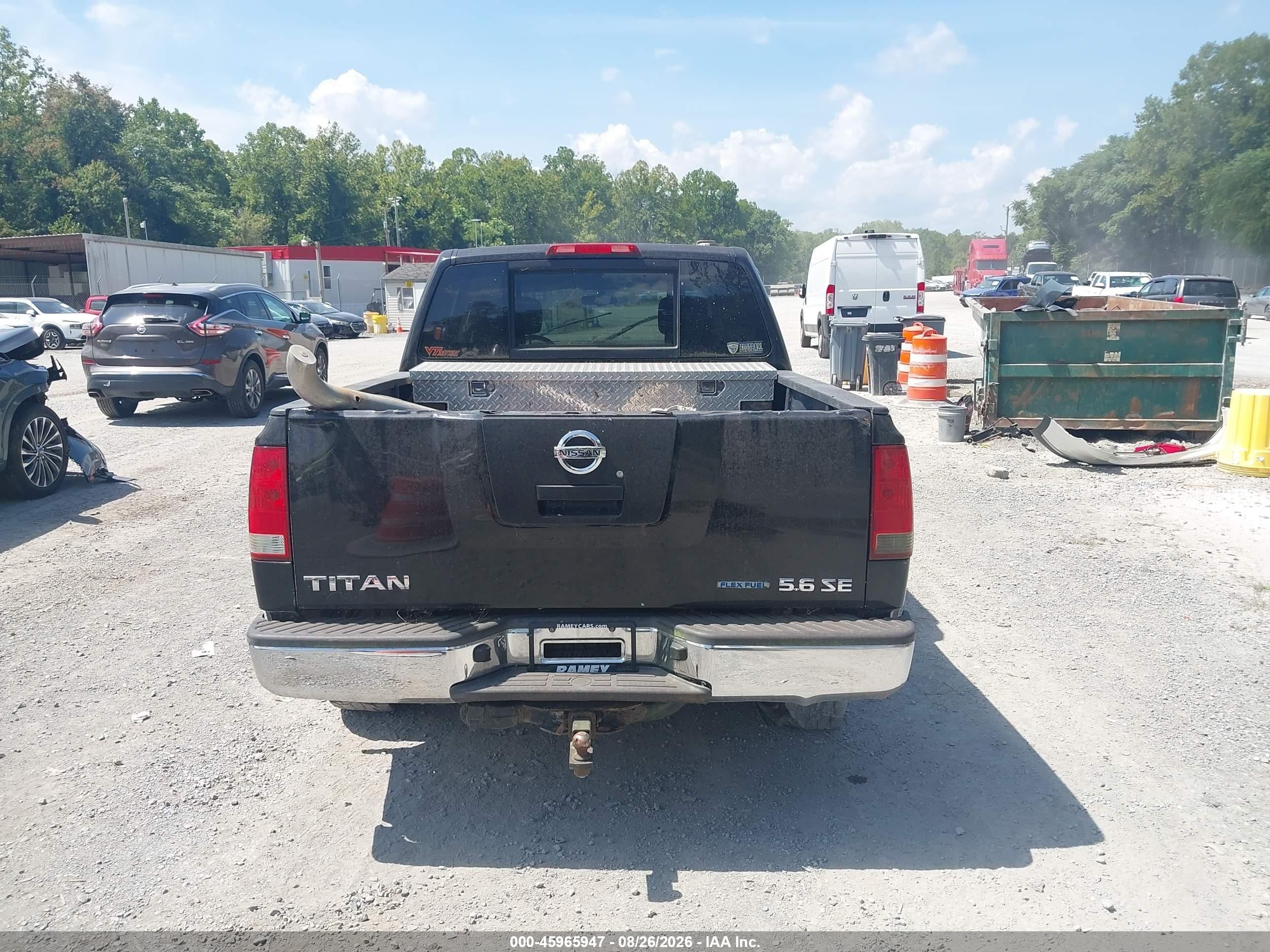 2010 Nissan Titan Se Black vin: 1N6BA0EJ9AN302220