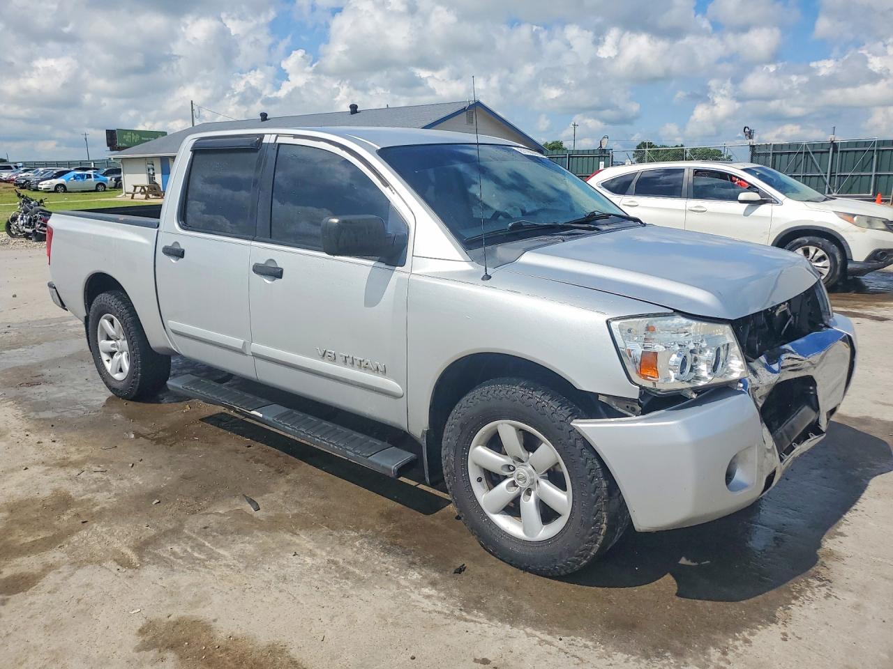 2010 Nissan Titan Xe Silver vin: 1N6BA0EK0AN325071