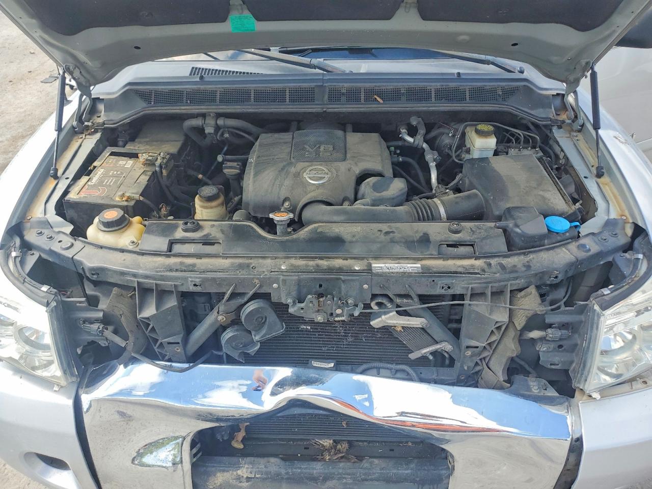 2010 Nissan Titan Xe Silver vin: 1N6BA0EK0AN325071